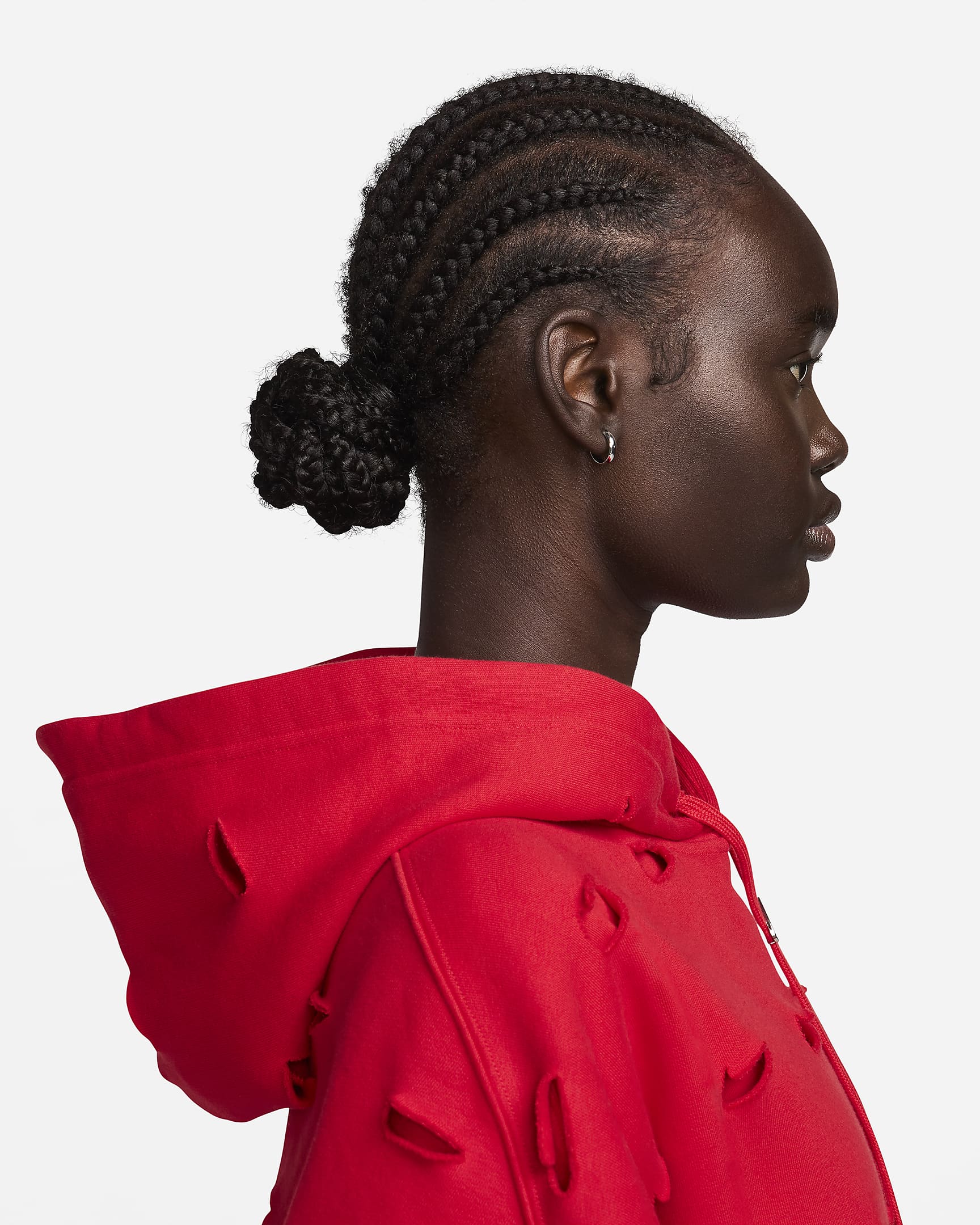 Huvtröja med Swoosh Nike x Jacquemus - University Red