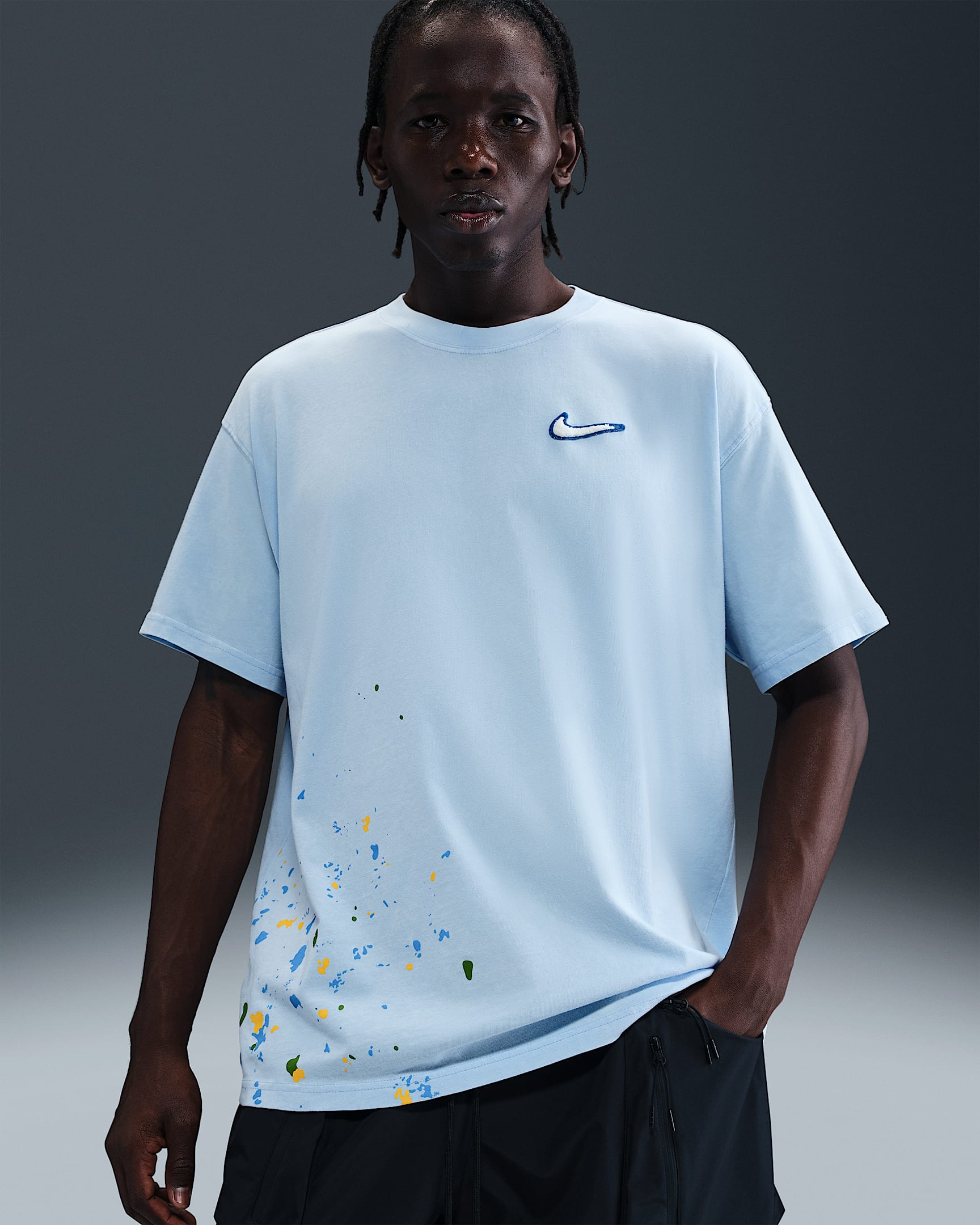 Nike Max90 Basketball-T-Shirt (Herren) - Celestine Blue