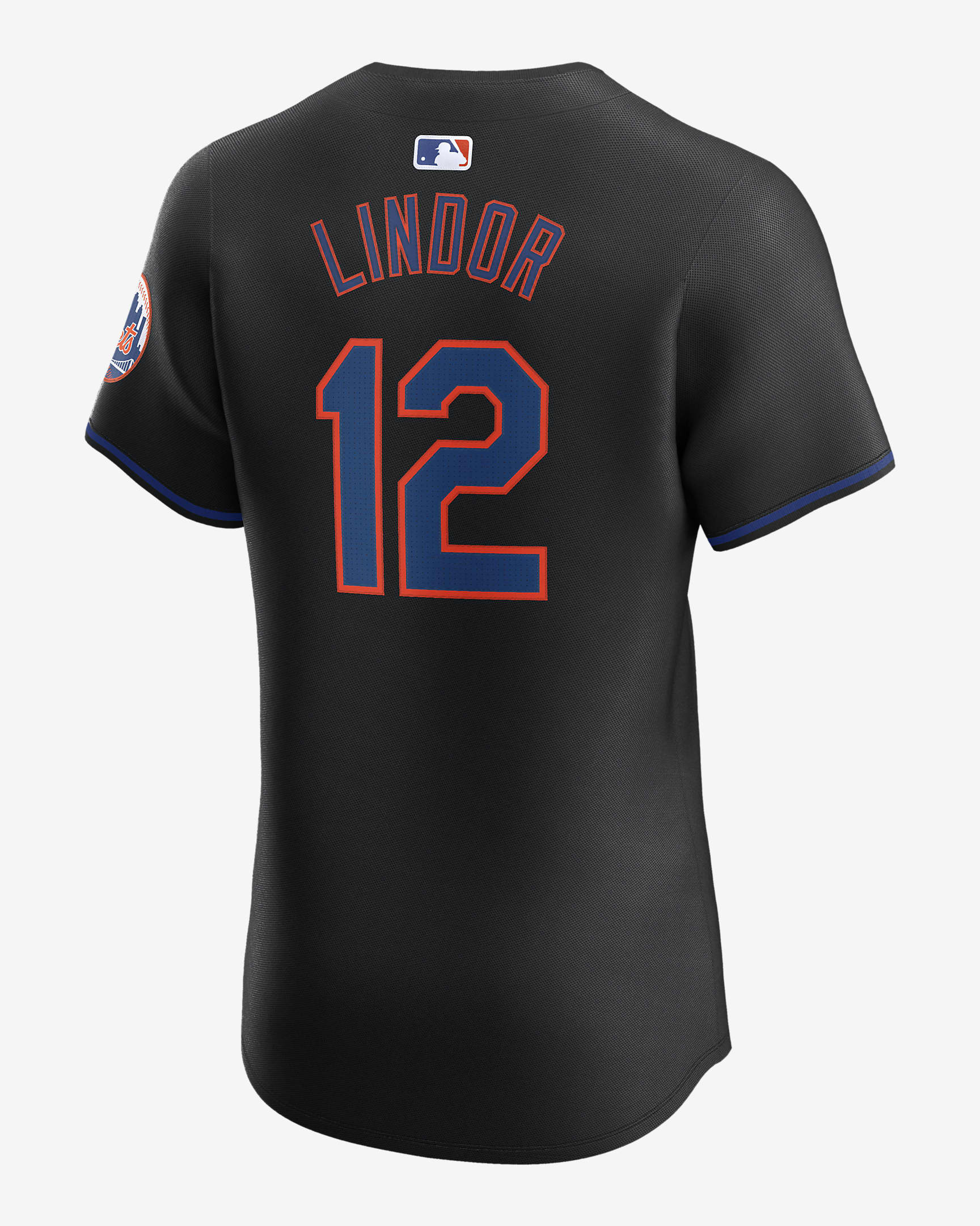 Francisco Lindor New York Mets Men's Nike Dri-FIT ADV MLB Elite Jersey - Black