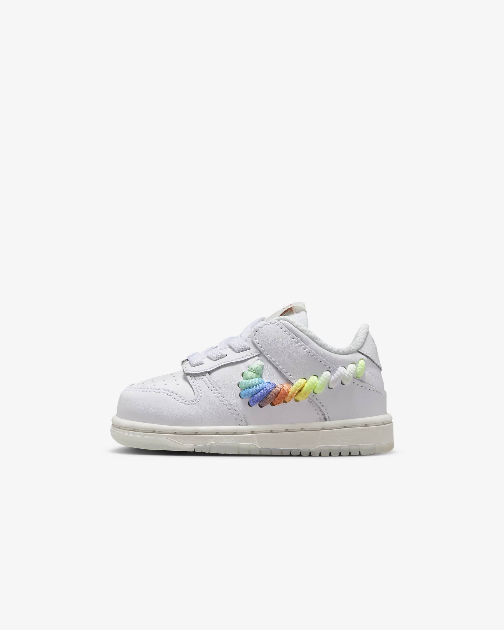 Nike Dunk Low SE Schuh für Babys und Kleinkinder - Weiß/Terra Blush/Light Silver/Multi-Color