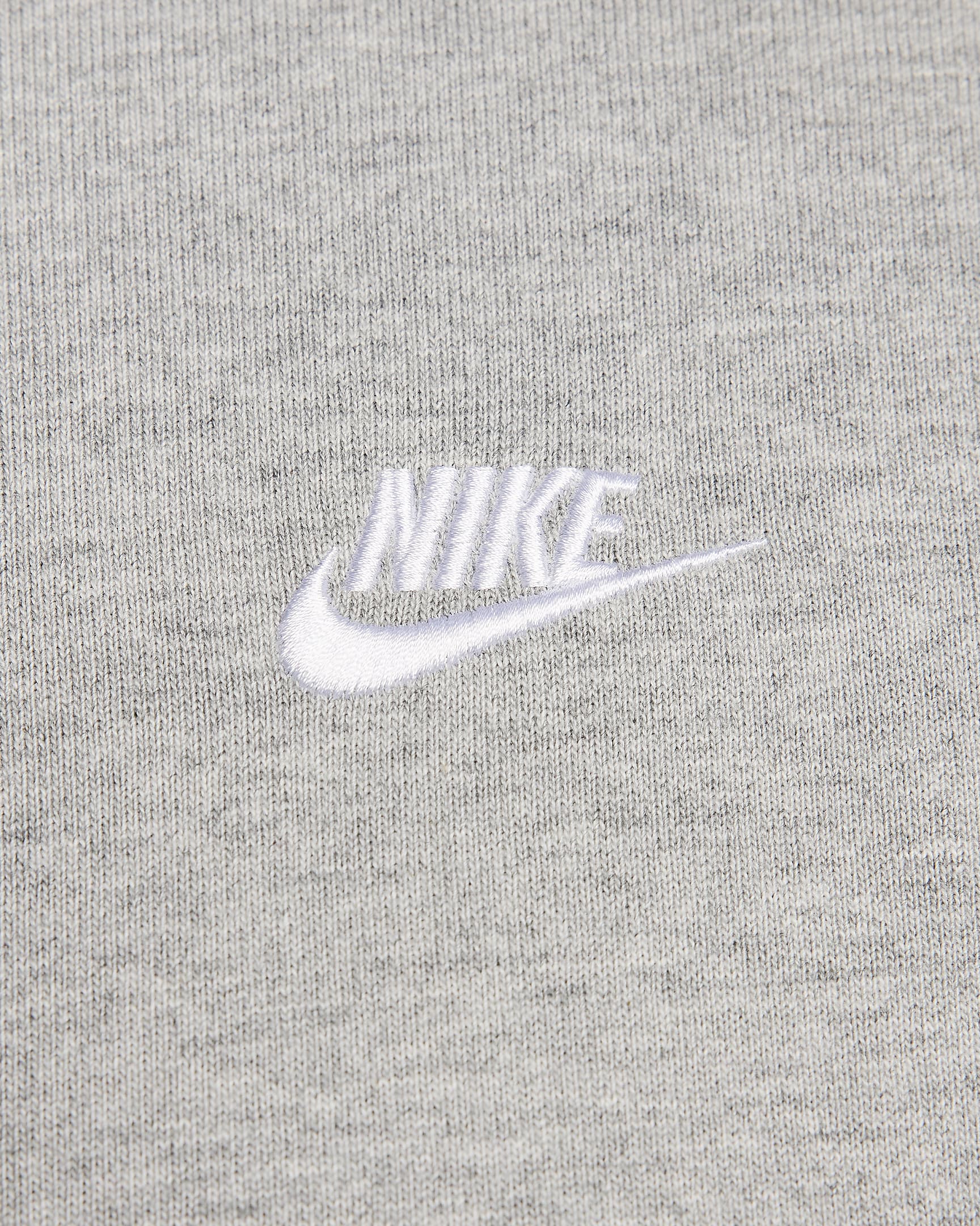 Henley de manga larga para hombre Nike Club - Gris oscuro jaspeado/Gris humo claro/Blanco