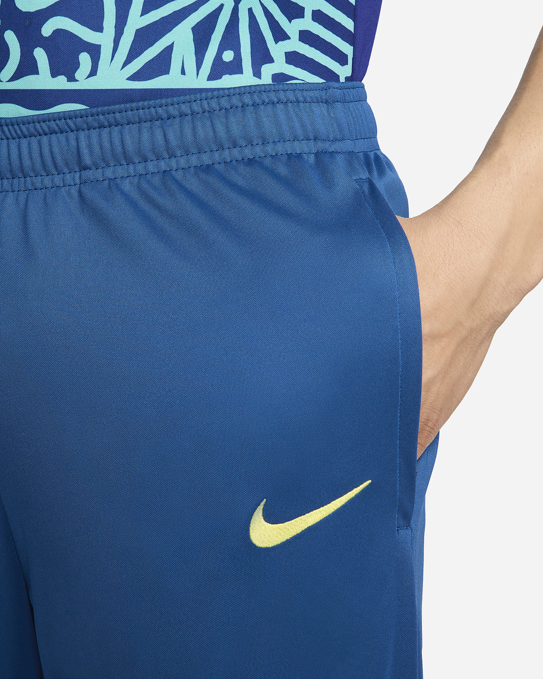 Brazil Academy Pro Men's Nike Dri-FIT Soccer Track Pants - Court Blue/Dynamic Yellow