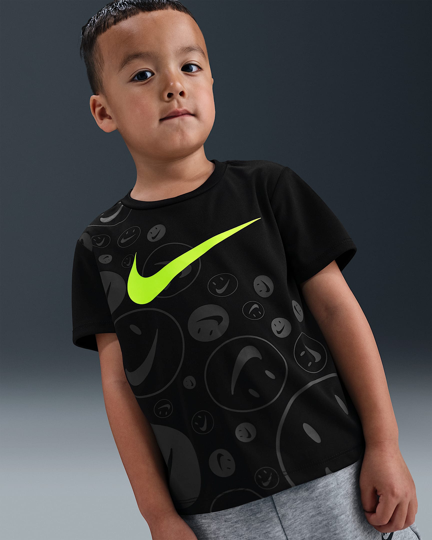 Nike Dri-FIT Toddler Icon T-Shirt - Black