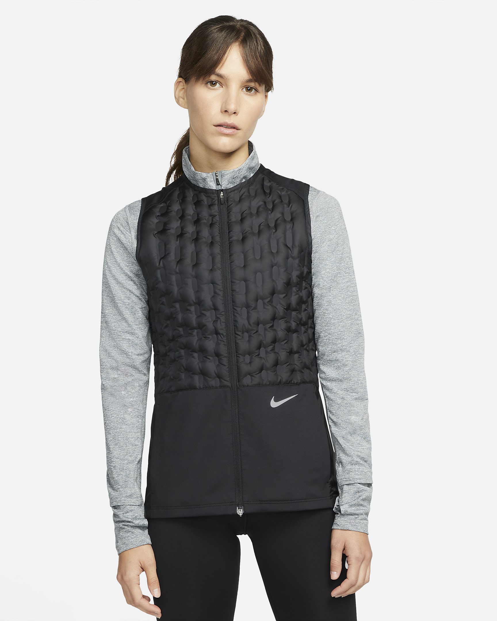 Veste de running sans manches à garnissage en duvet Nike ThermaFIT ADV pour Femme. Nike LU