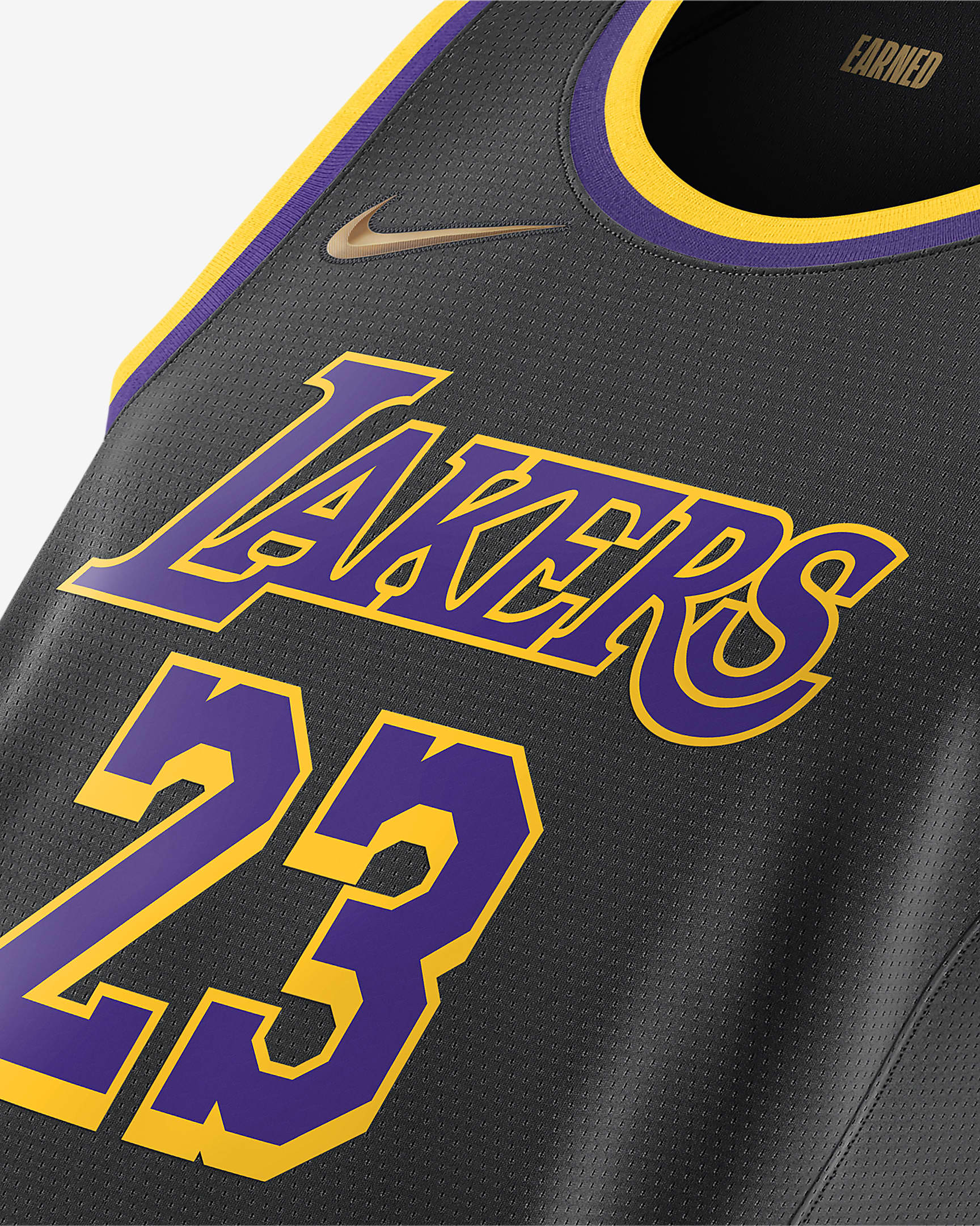 Los Angeles Lakers Earned Edition Men's Nike Nba Swingman Jersey. Nike Jp