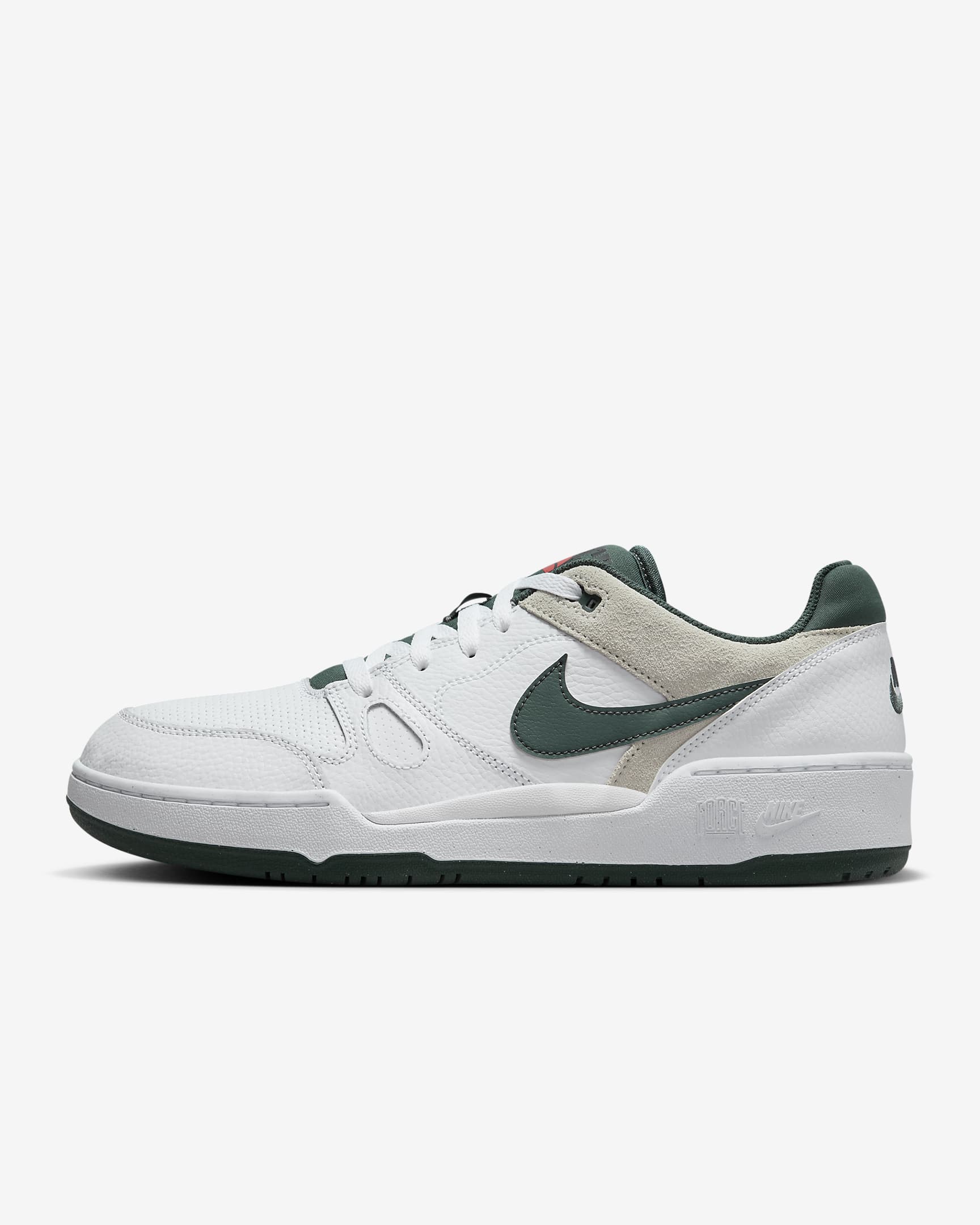 Tenis para hombre Nike Full Force Low - Blanco/Mar de cristal/Arcilla cósmico/Verde vintage