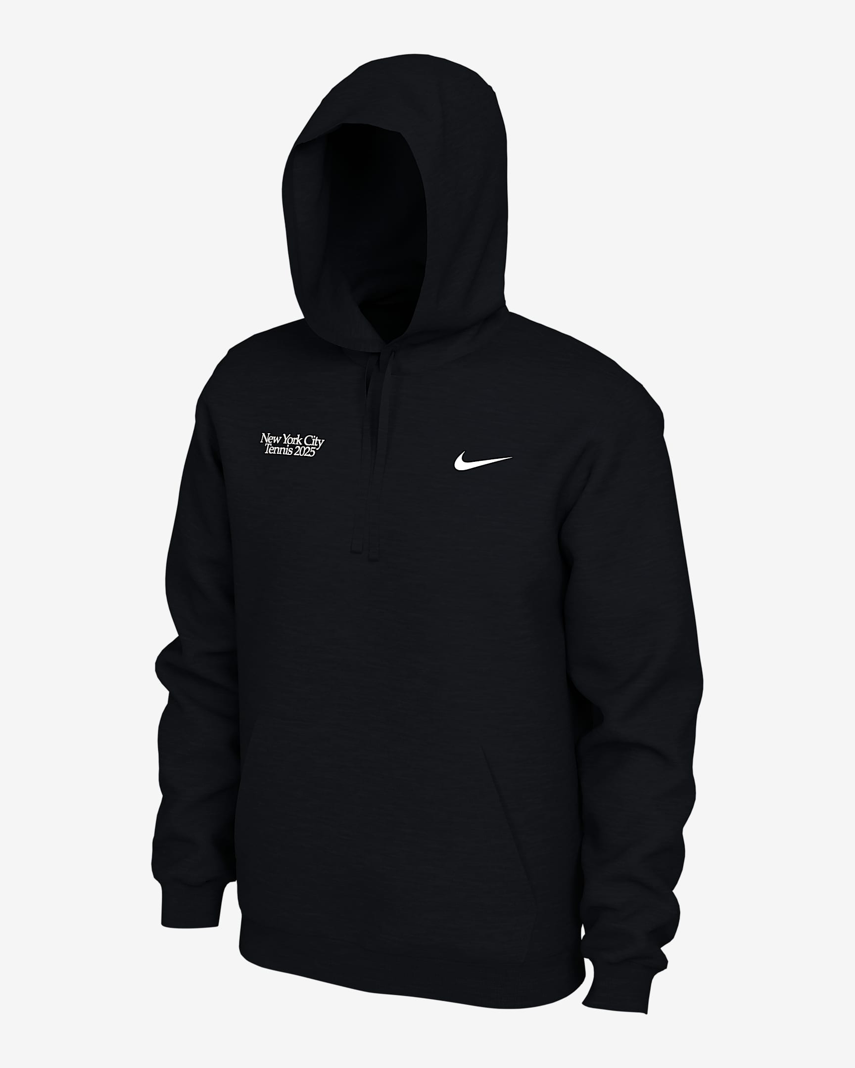 NikeCourt Men's Tennis Hoodie - Black/White