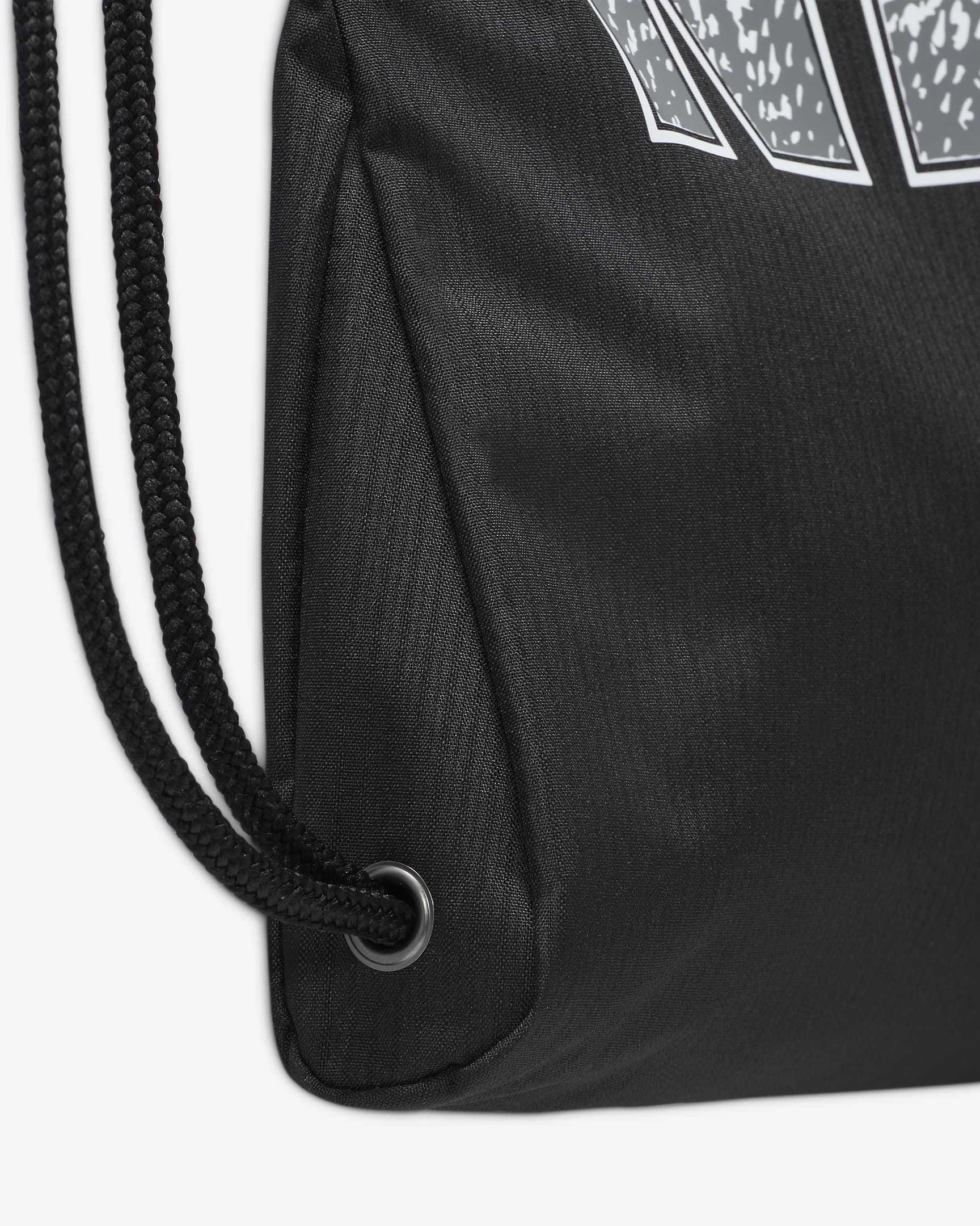 Nike Kids' Drawstring Bag (12L) - Black/Black/Smoke Grey