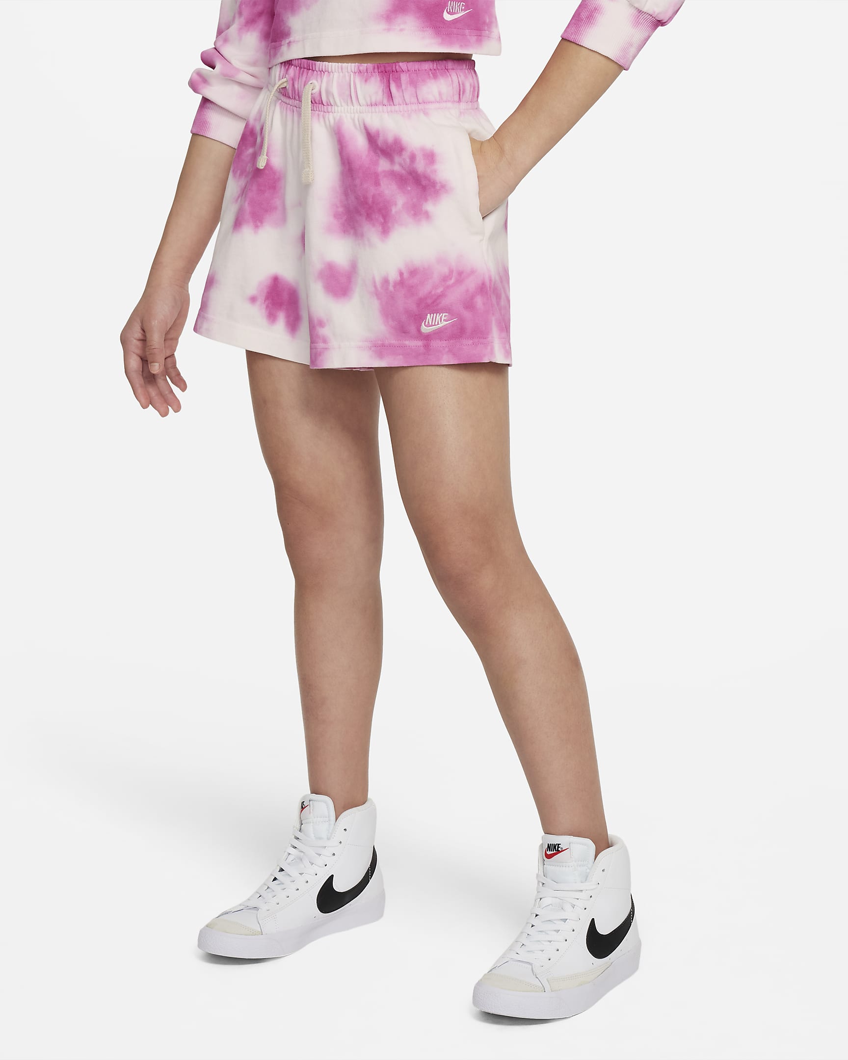 Nike Sportswear WashedShorts mit Print für ältere Kinder (Mädchen