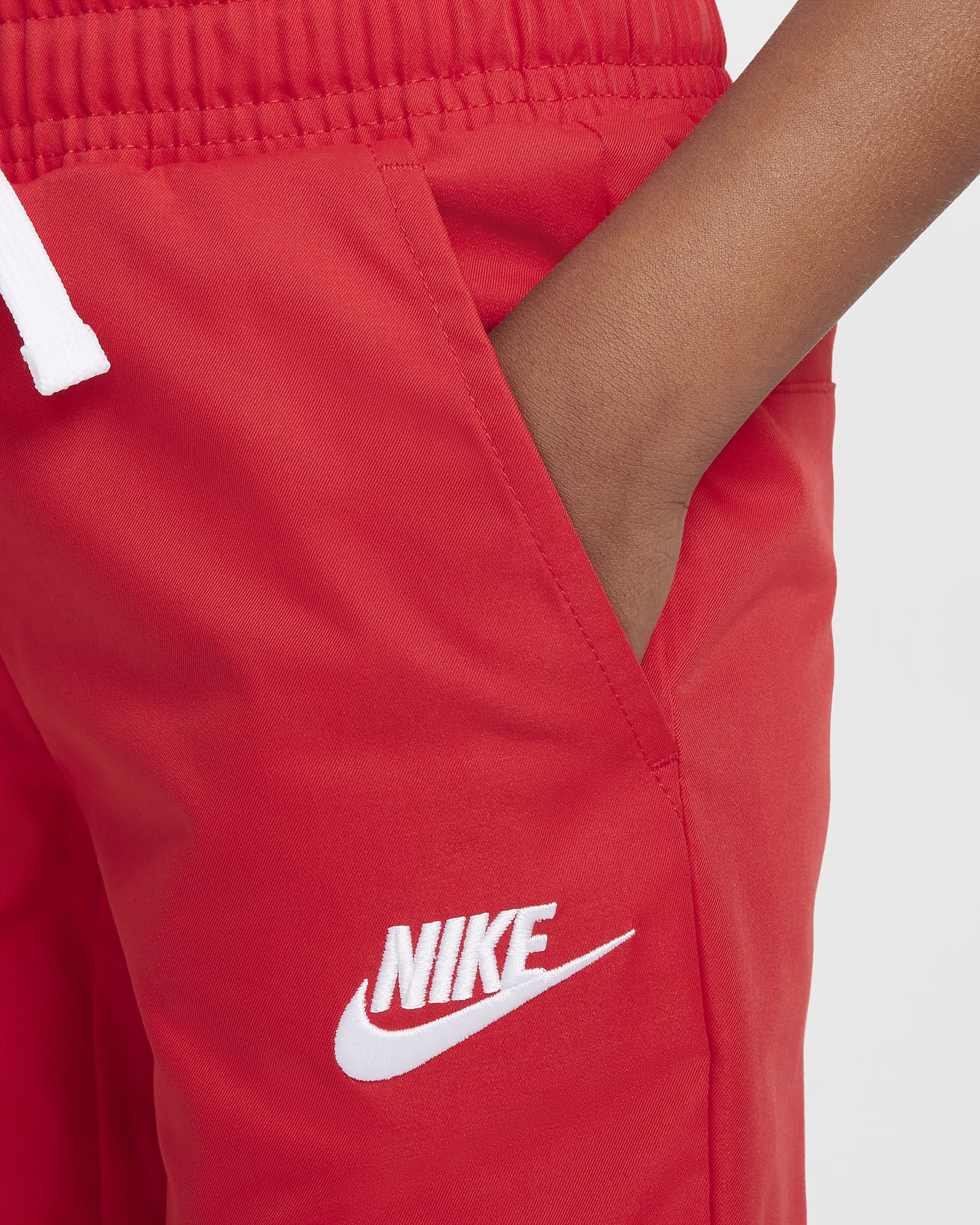 Nike Dri-FIT Little Kids' Woven Pants - University Red