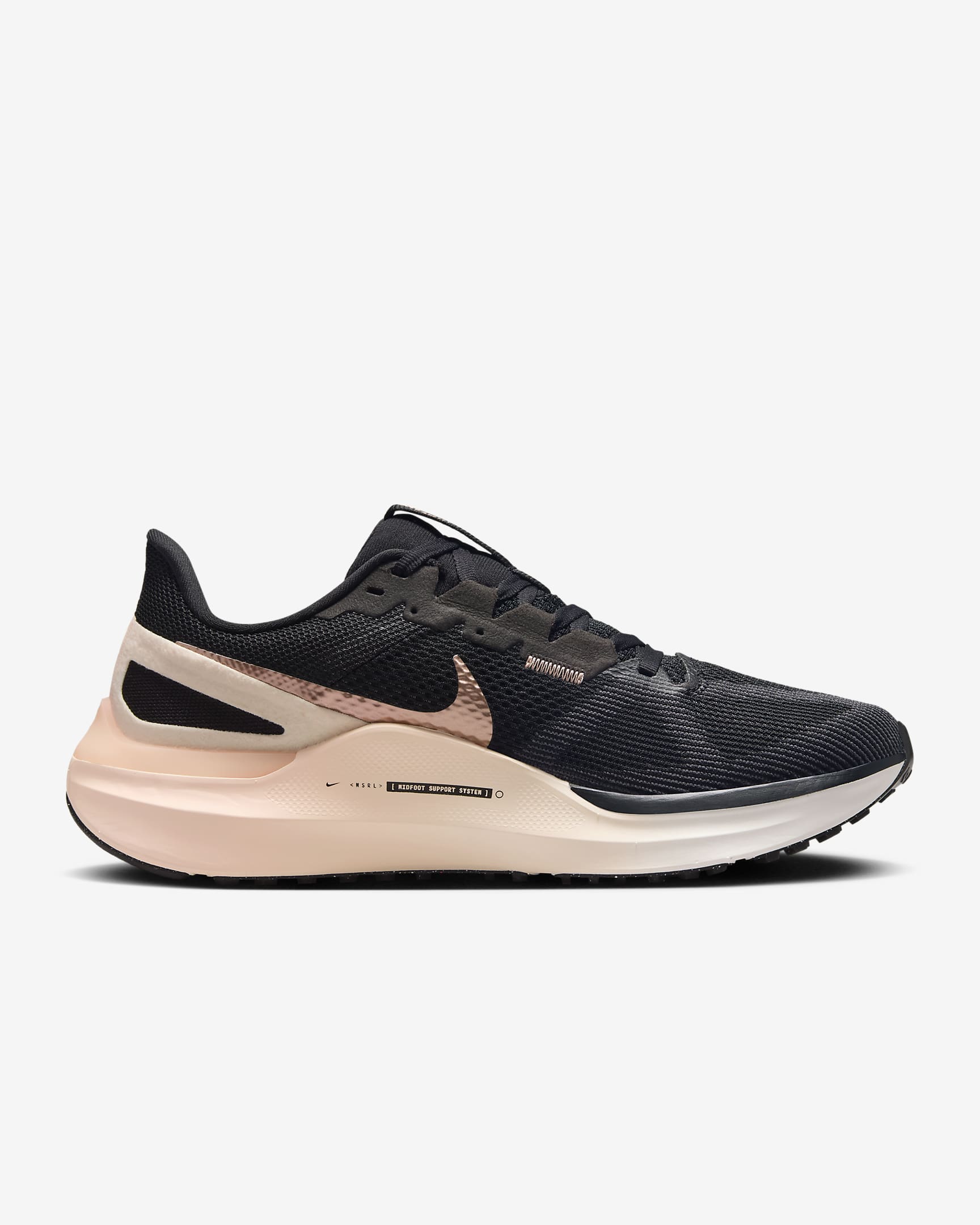 Nike Structure 25 Women's Road Running Shoes - Black/Crimson Tint/Anthracite/Metallic Red Bronze