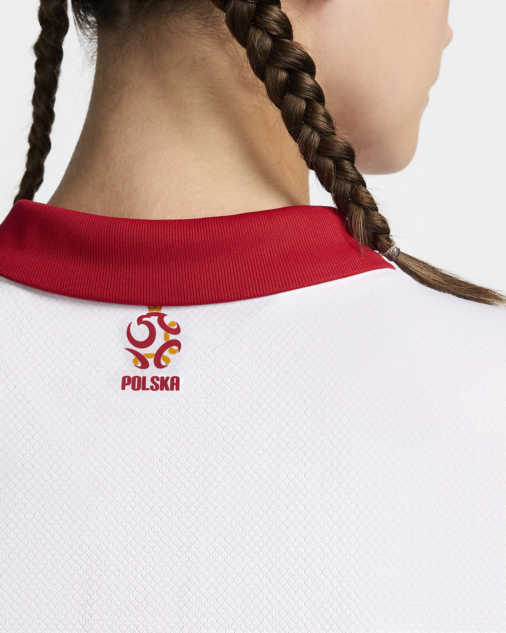 Dámská replika domácího fotbalového dresu Nike Dri-FIT Polsko Stadium 2024/25 - Bílá/Sport Red/Sport Red