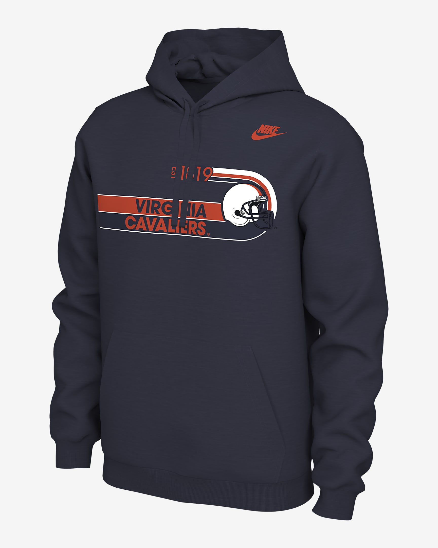 Virginia Men's Nike College Hoodie - College Navy