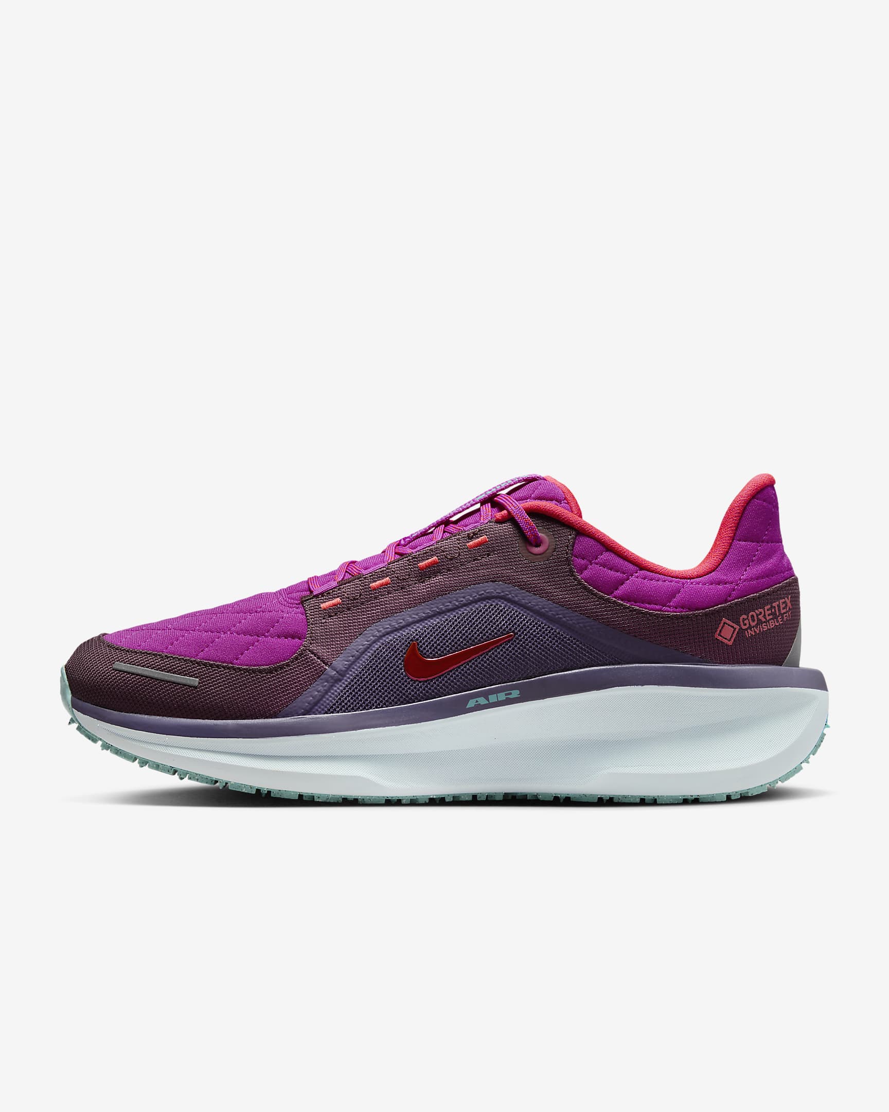 Nike Winflo 11 GORE-TEX SE Men's Waterproof Road Running Shoes - Vivid Grape/Dark Raisin/Green Frost/Bright Crimson