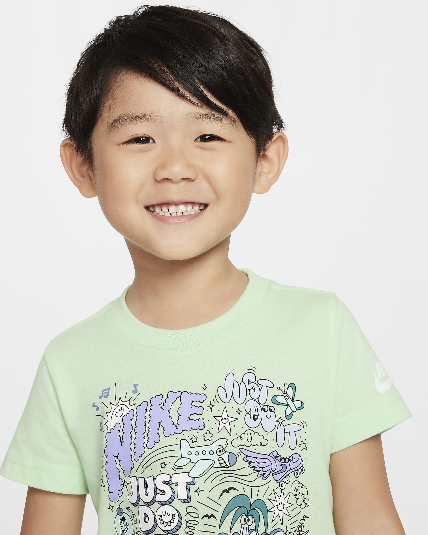 Playera Doodlevision infantil Nike - Verde vapor