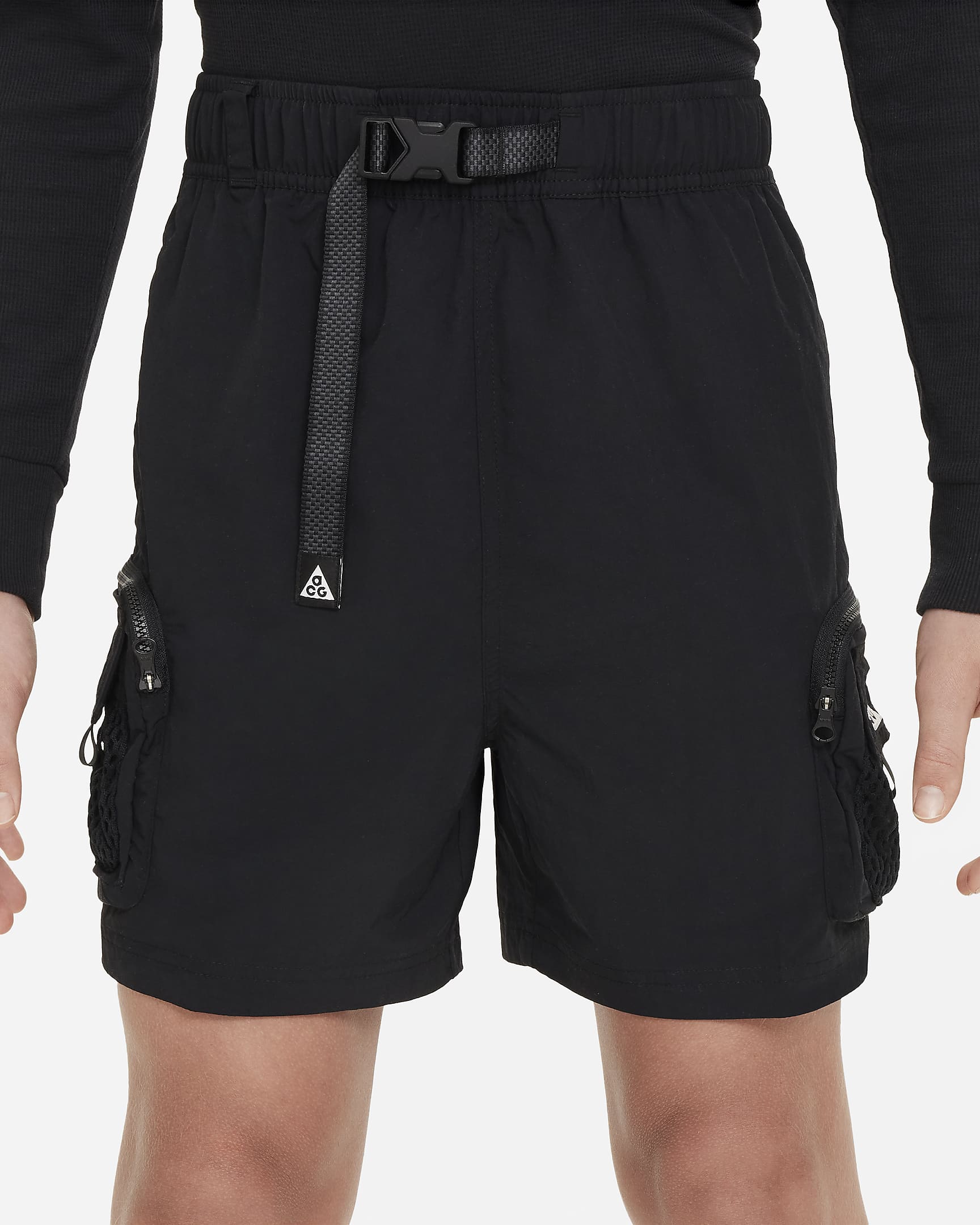 Nike ACG Older Kids' Cargo Shorts - Black/Black/Black/Summit White