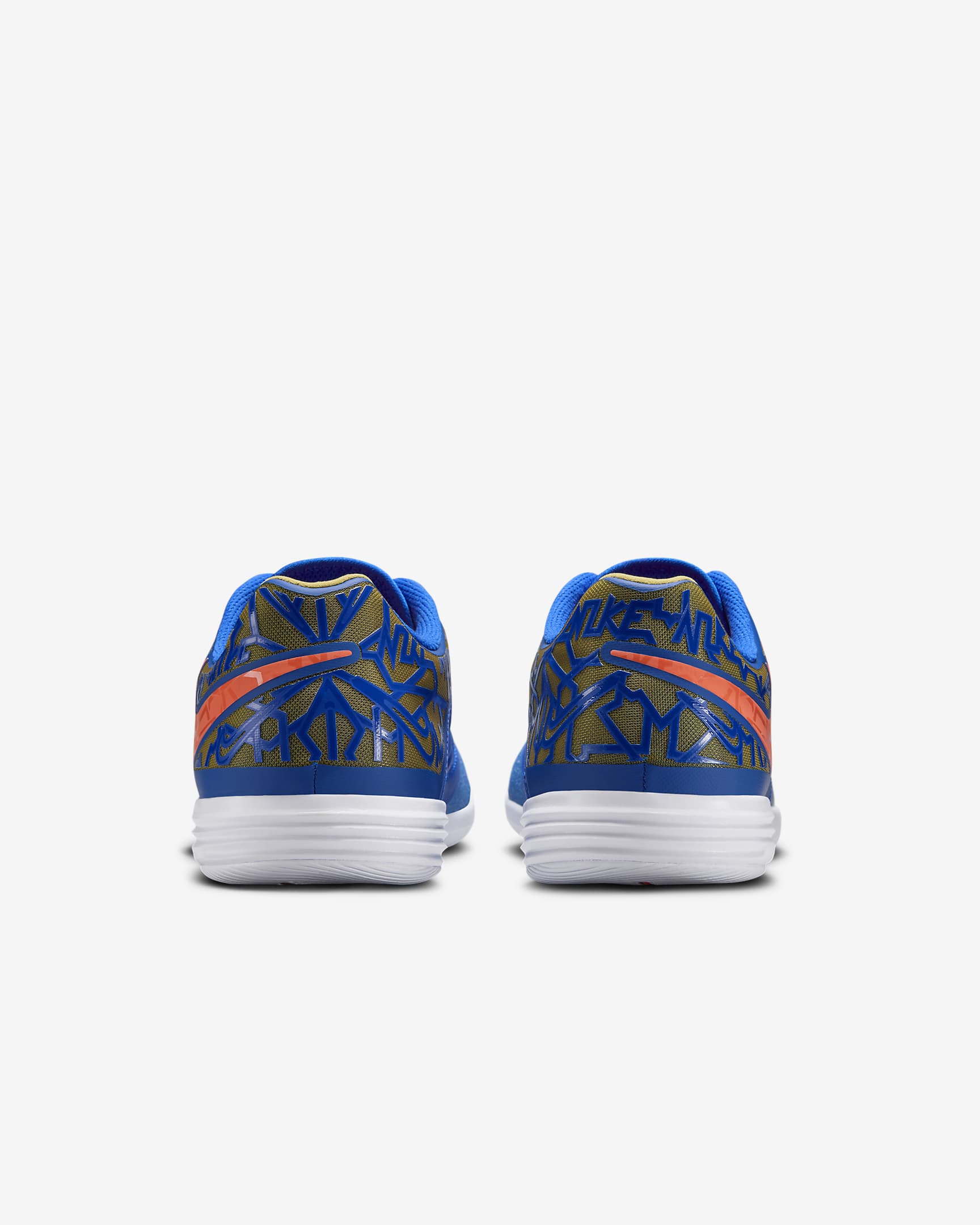 Nike Lunar Gato 2 IC Low-Top Football Shoes - Racer Blue/Hyper Crimson