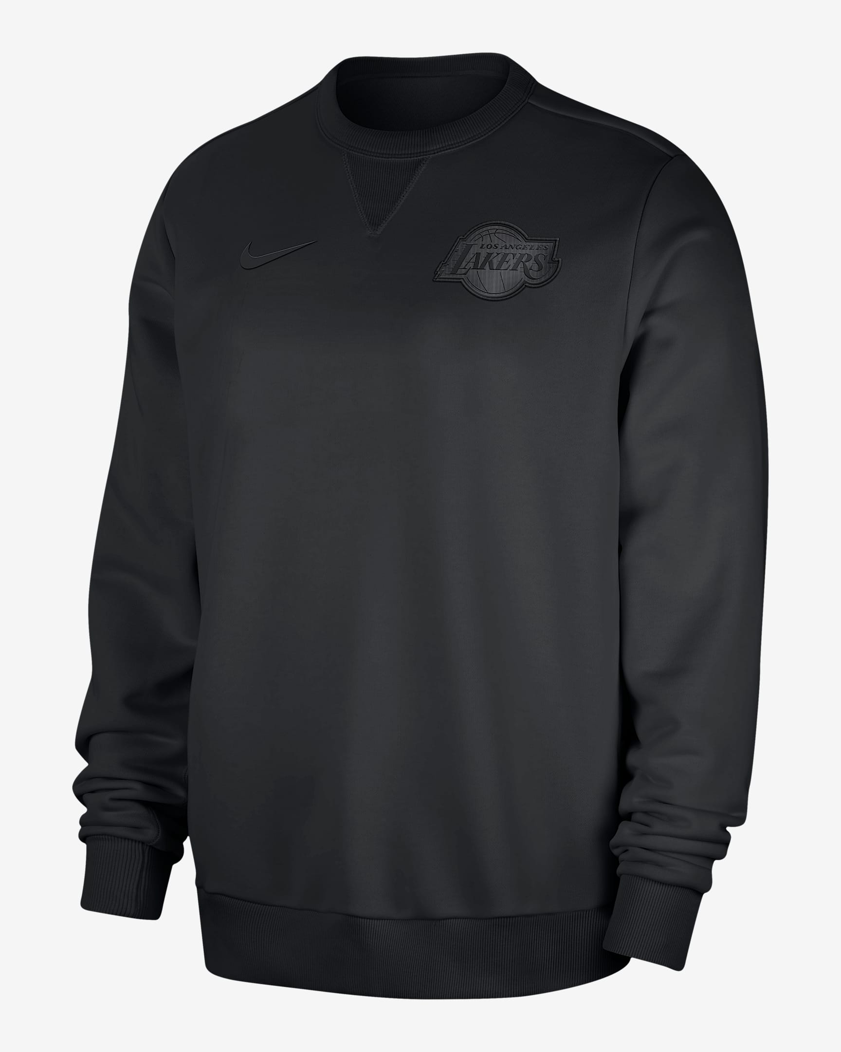 Sweat à col ras-du-cou Nike Dri-FIT NBA Los Angeles Lakers Standard Issue pour homme - Noir/Dark Smoke Grey/Noir
