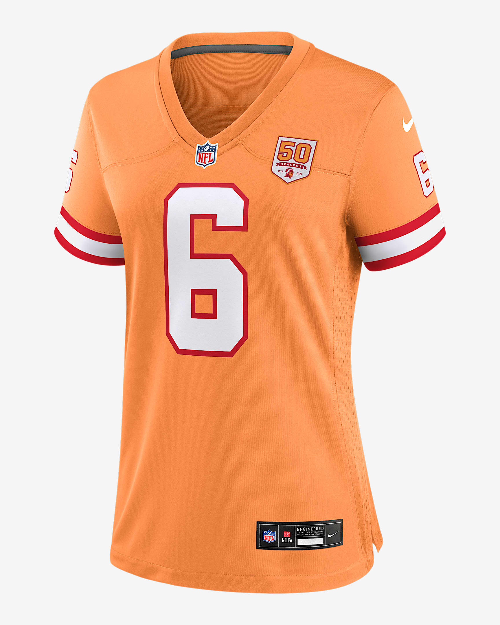 Baker Mayfield Tampa Bay Buccaneers 50th Anniversary Women’s Nike NFL Game Jersey - Orange
