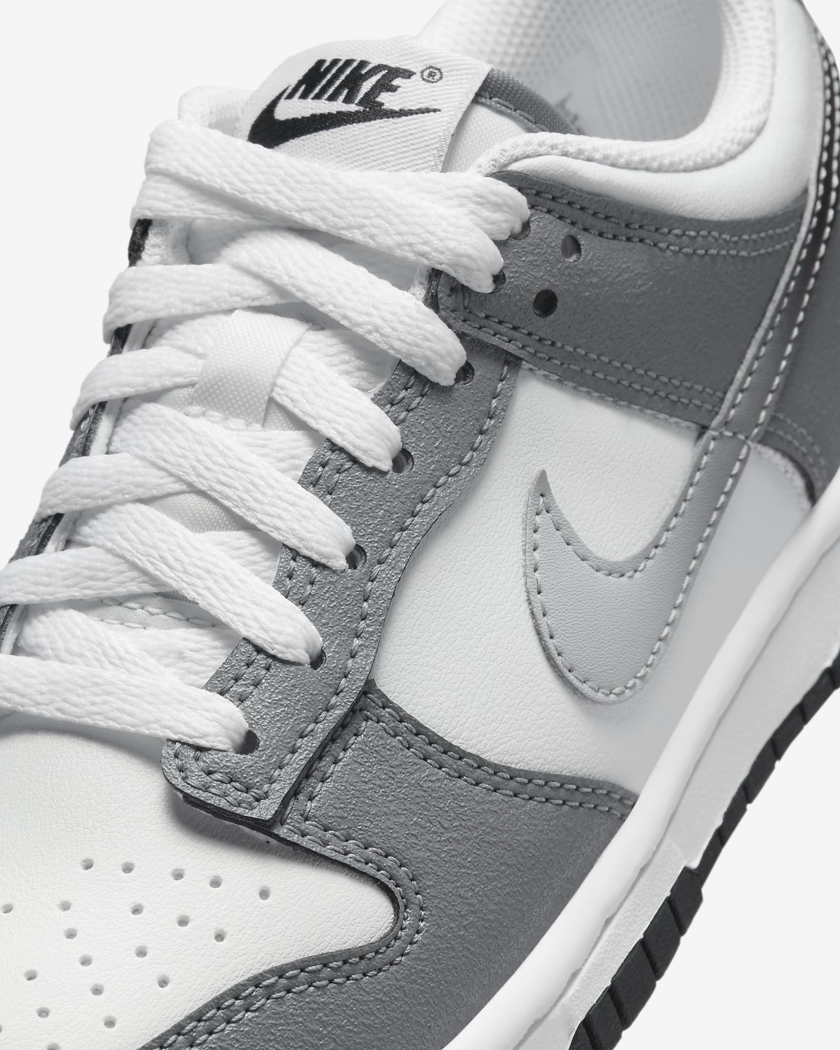 Nike Dunk Low kinderschoenen - Cool Grey/Summit White/Wit/Light Smoke Grey