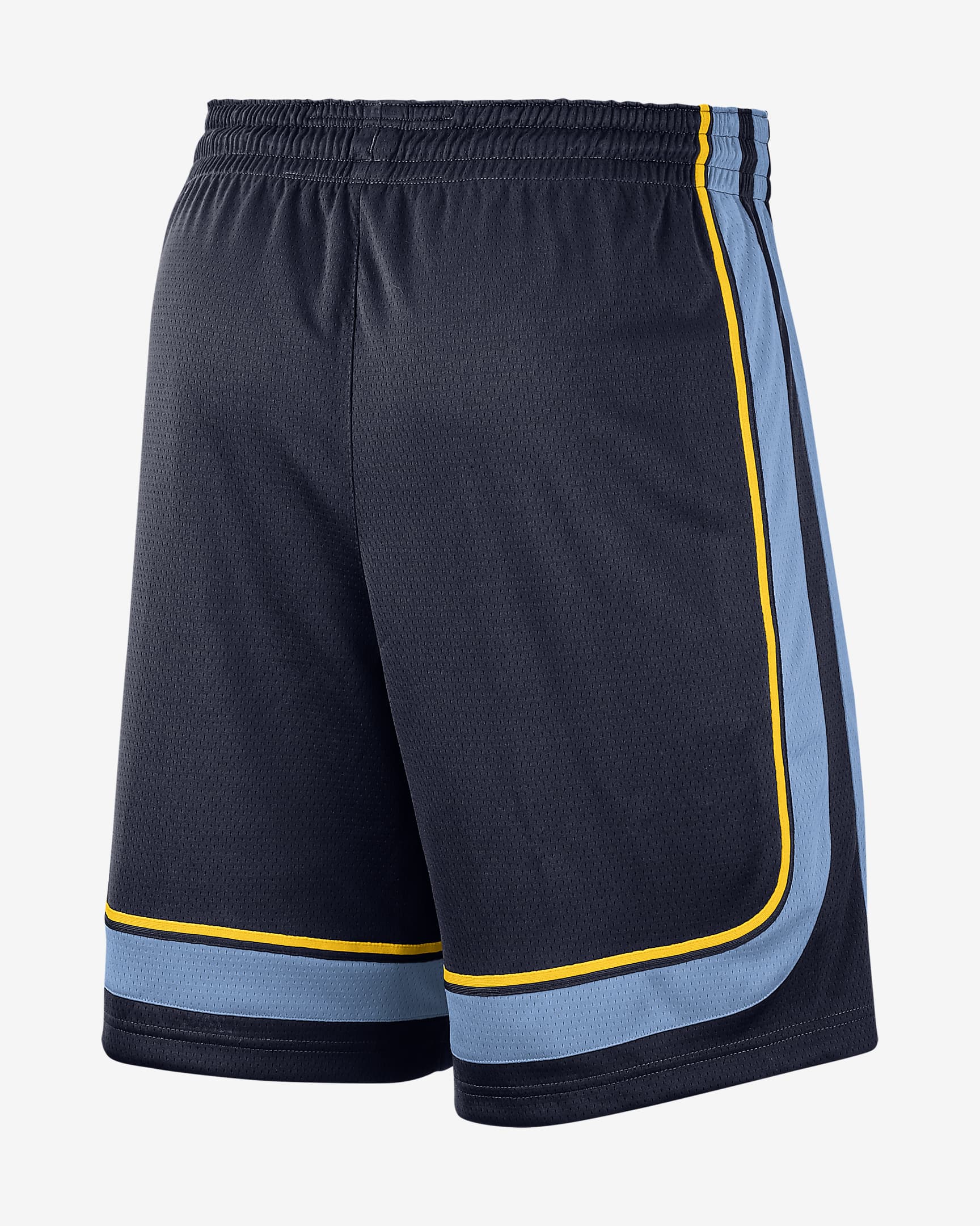 Memphis Grizzlies Icon Edition Men's Nike NBA Swingman Shorts - College Navy/Light Blue/Amarillo/White