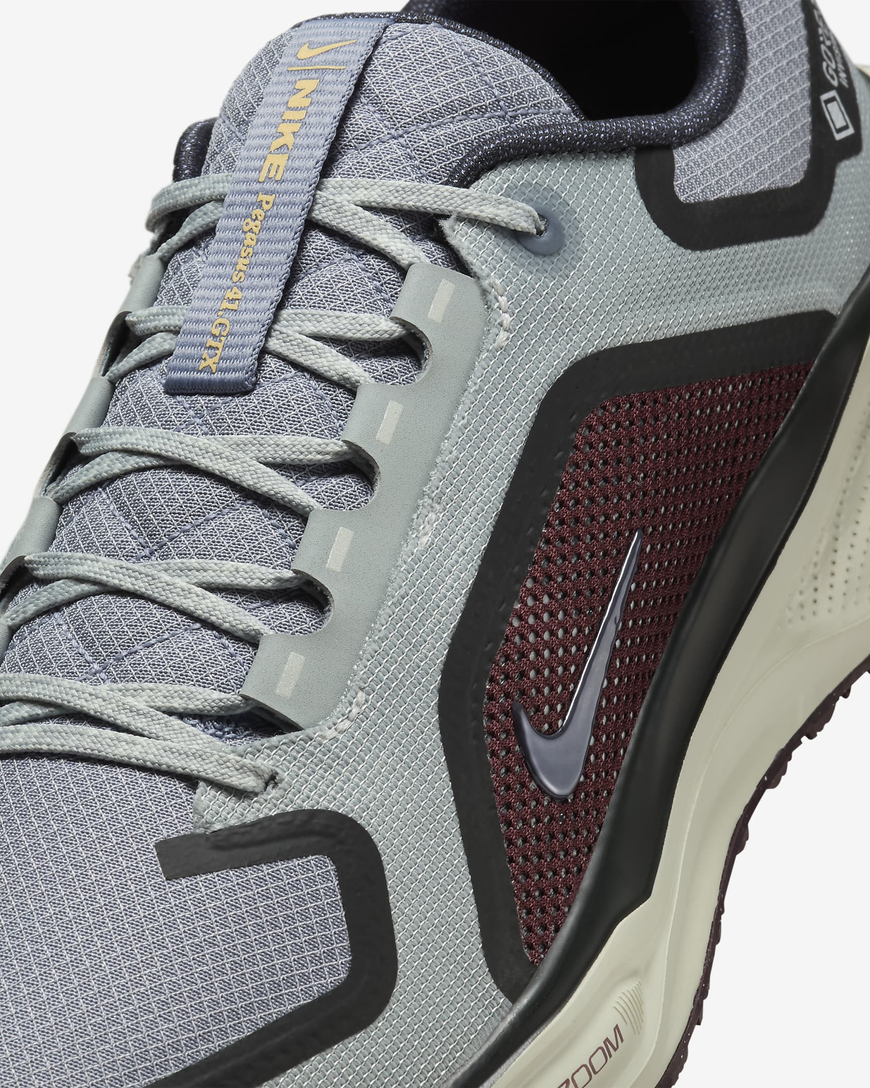 Nike Pegasus 41 GORE-TEX Men's Waterproof Road Running Shoes - Light Pumice/Burgundy Crush/Dark Smoke Grey/Ashen Slate