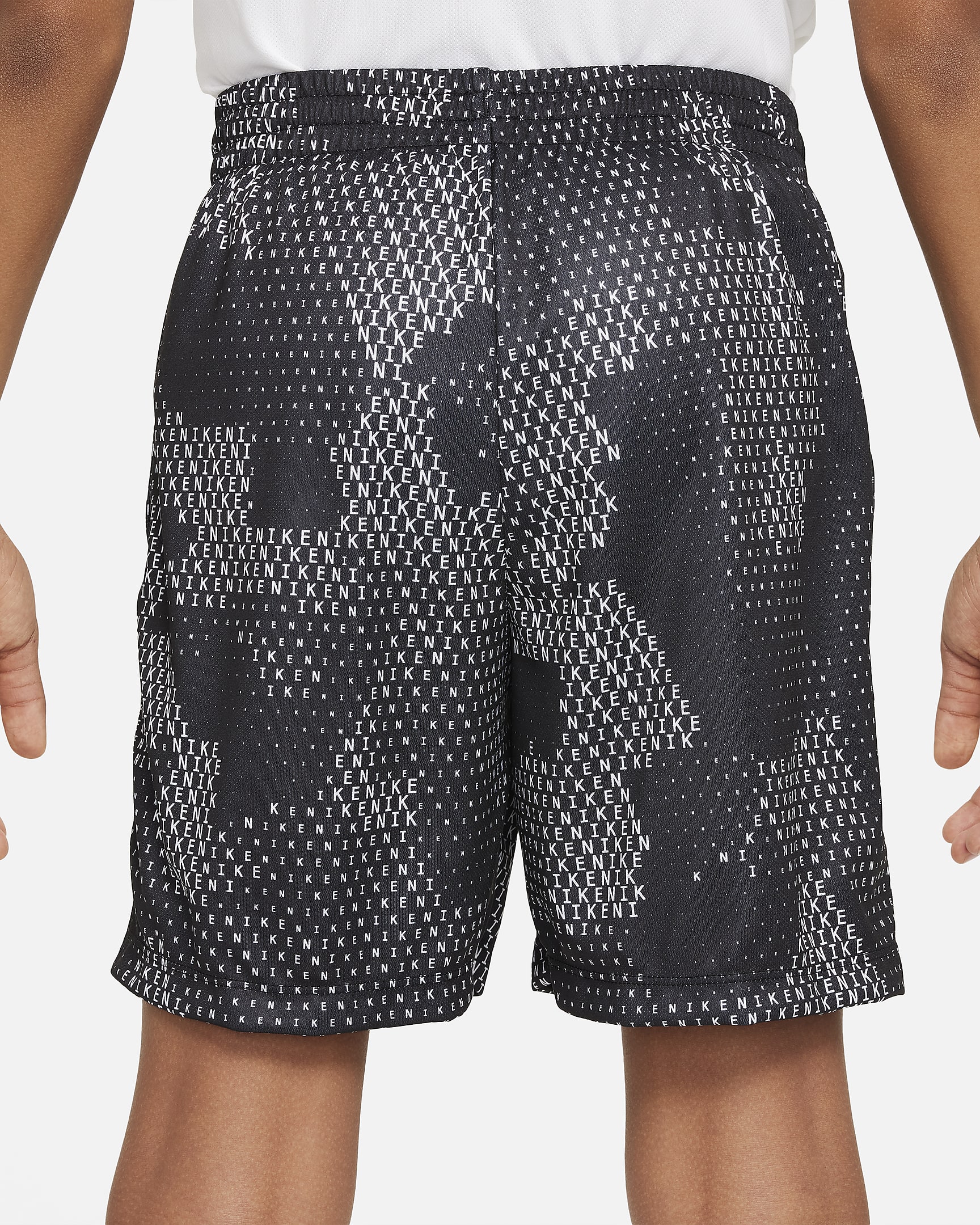 Nike Multi Big Kids' (Boys') Dri-FIT Shorts - Black/White