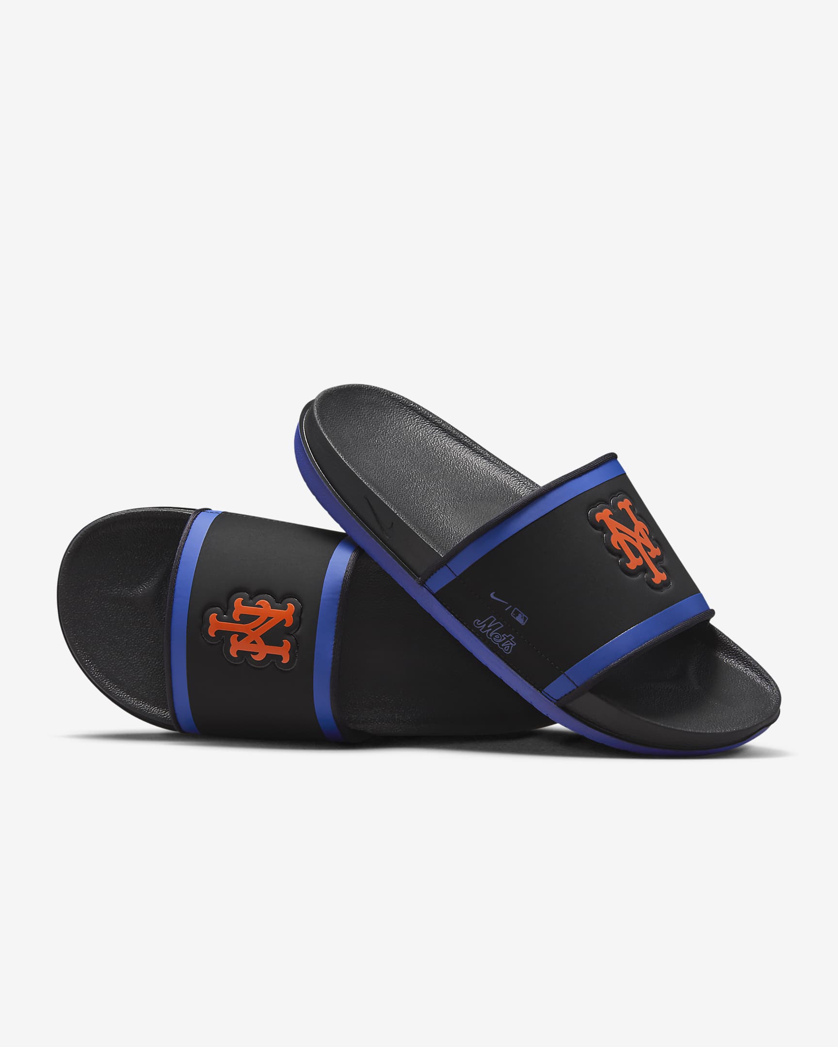 Nike Offcourt (MLB New York Mets) Slide - Black/Rush Blue/Team Orange