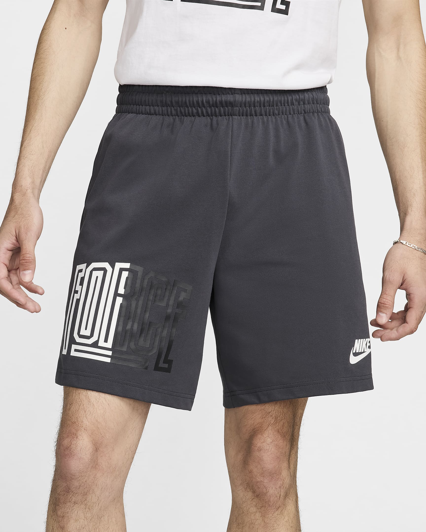 Shorts da basket Dri-FIT 20 cm Nike Starting 5 – Uomo - Dark Smoke Grey/Bianco