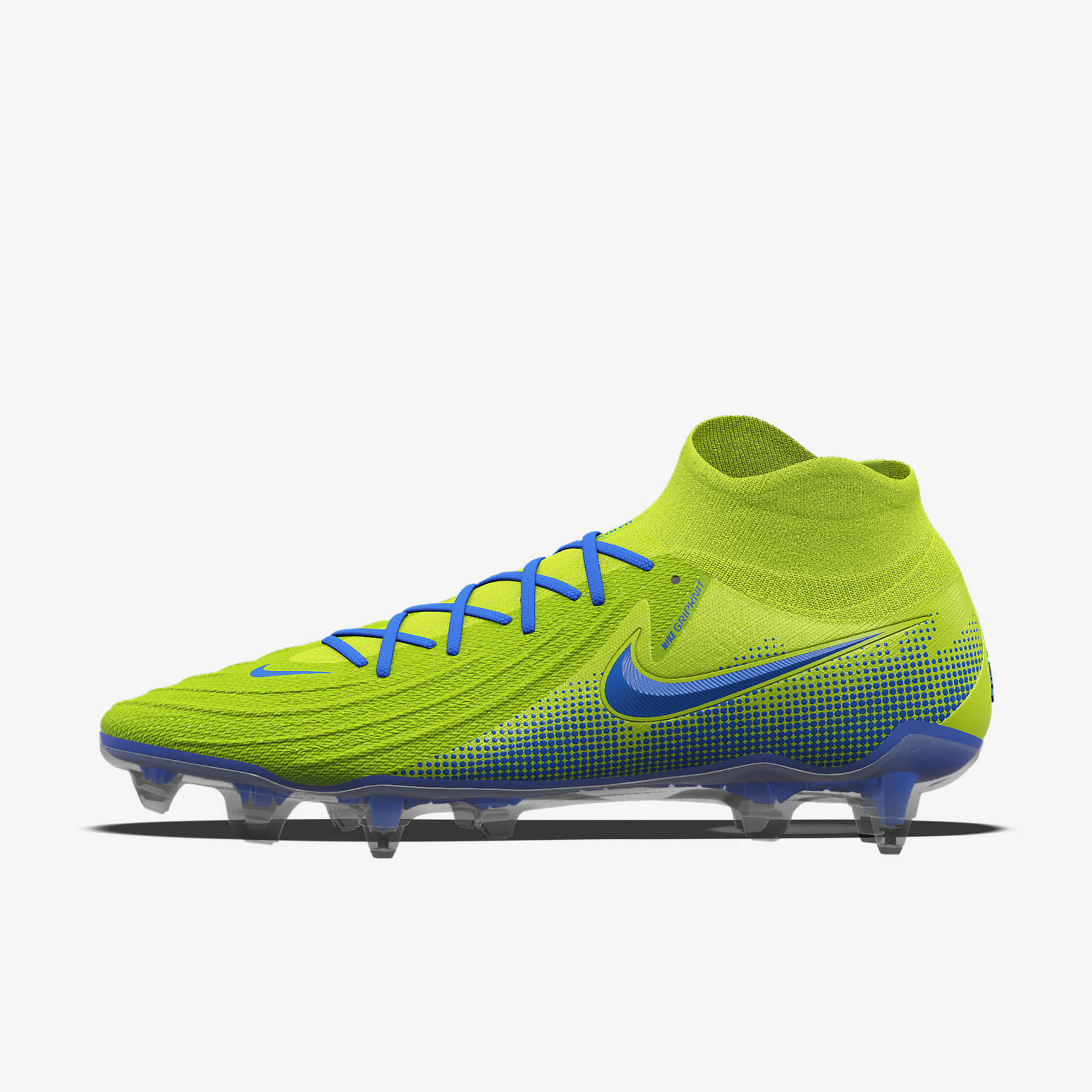 Nike Phantom Luna 2 Elite By You Custom SG-Pro High-Top Soccer Cleats - Volt/Volt