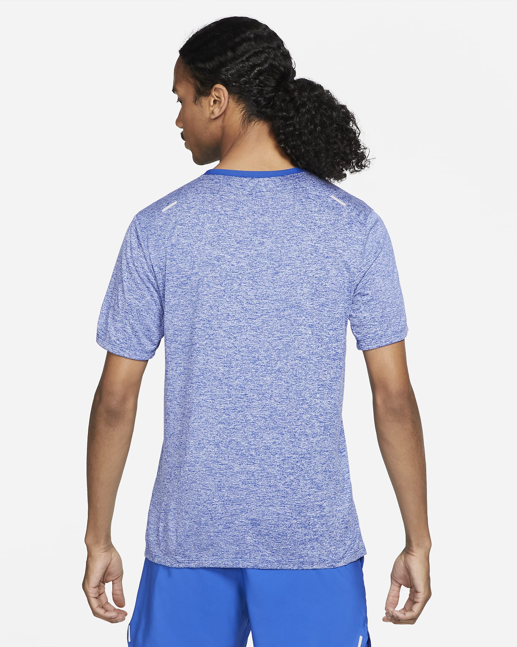 Nike Rise 365 Dri-FIT kortermet løpeoverdel til herre - Game Royal/Heather