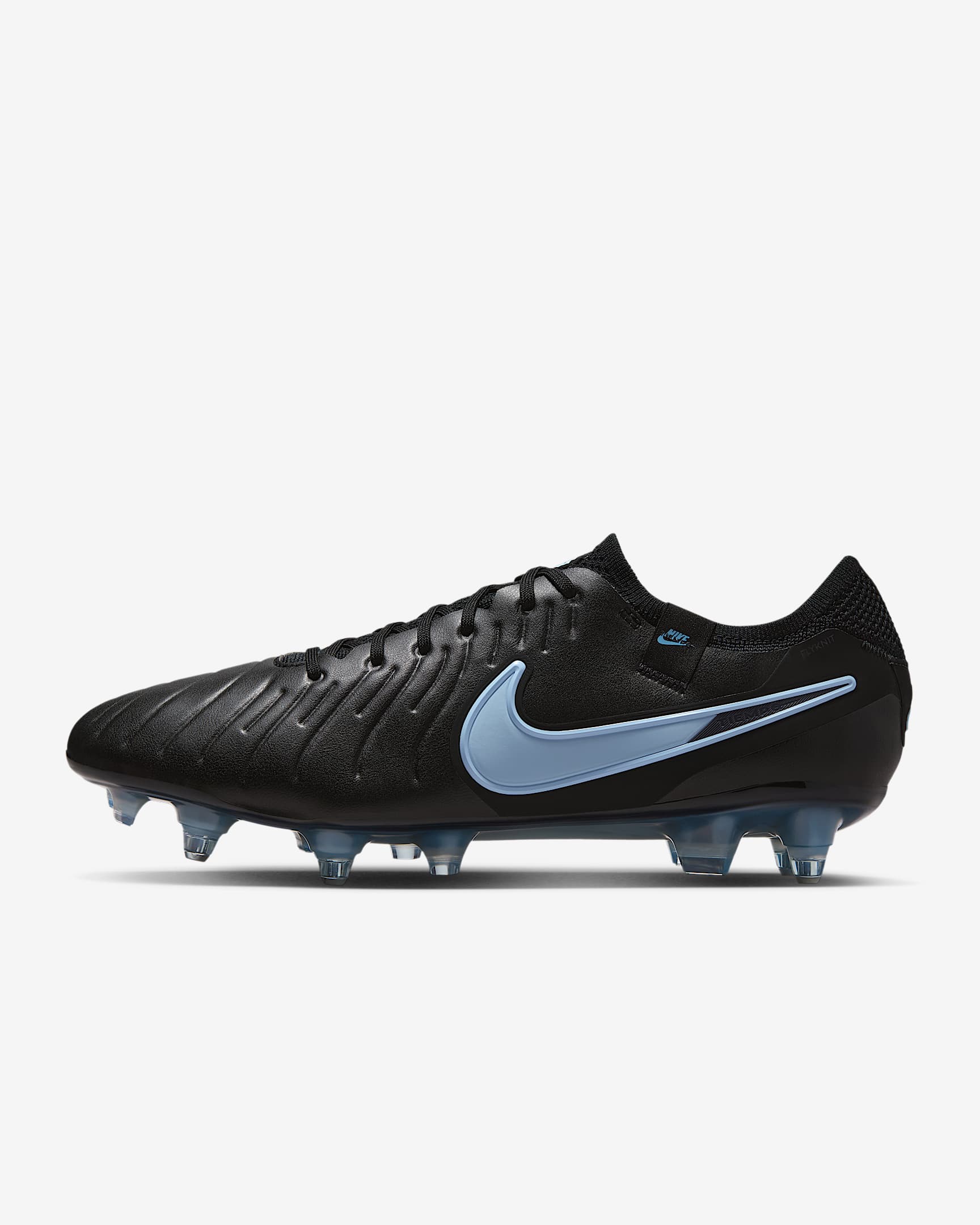 Nike Tiempo Legend 10 Elite Soft-Ground Low-Top Football Boot - Black/Black