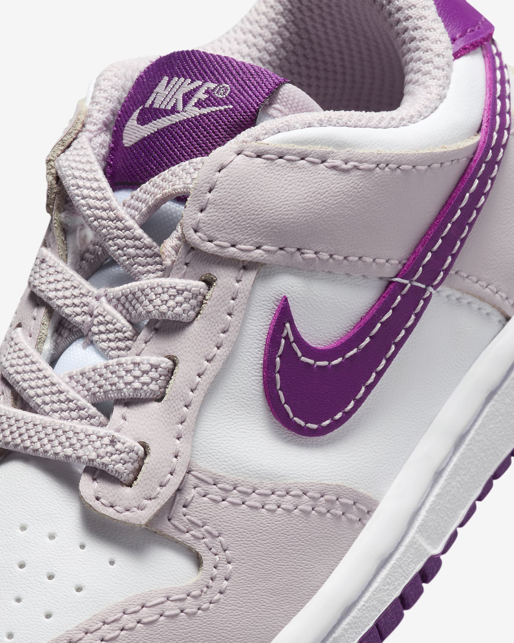 Nike Dunk Low Zapatillas - Bebé e infantil - Blanco/Platinum Violet/Viotech