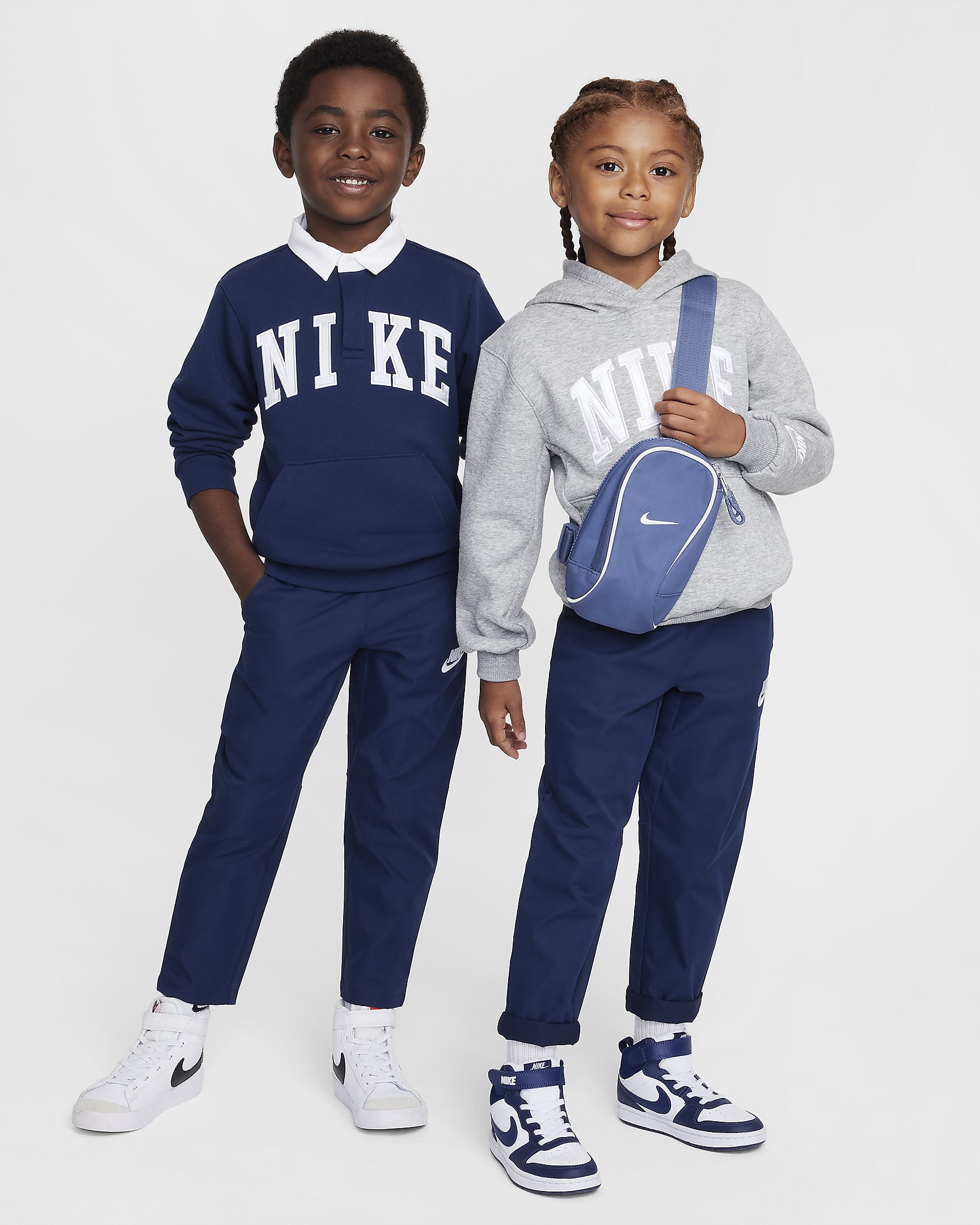 Nike Dri-FIT Little Kids' Woven Pants - Midnight Navy