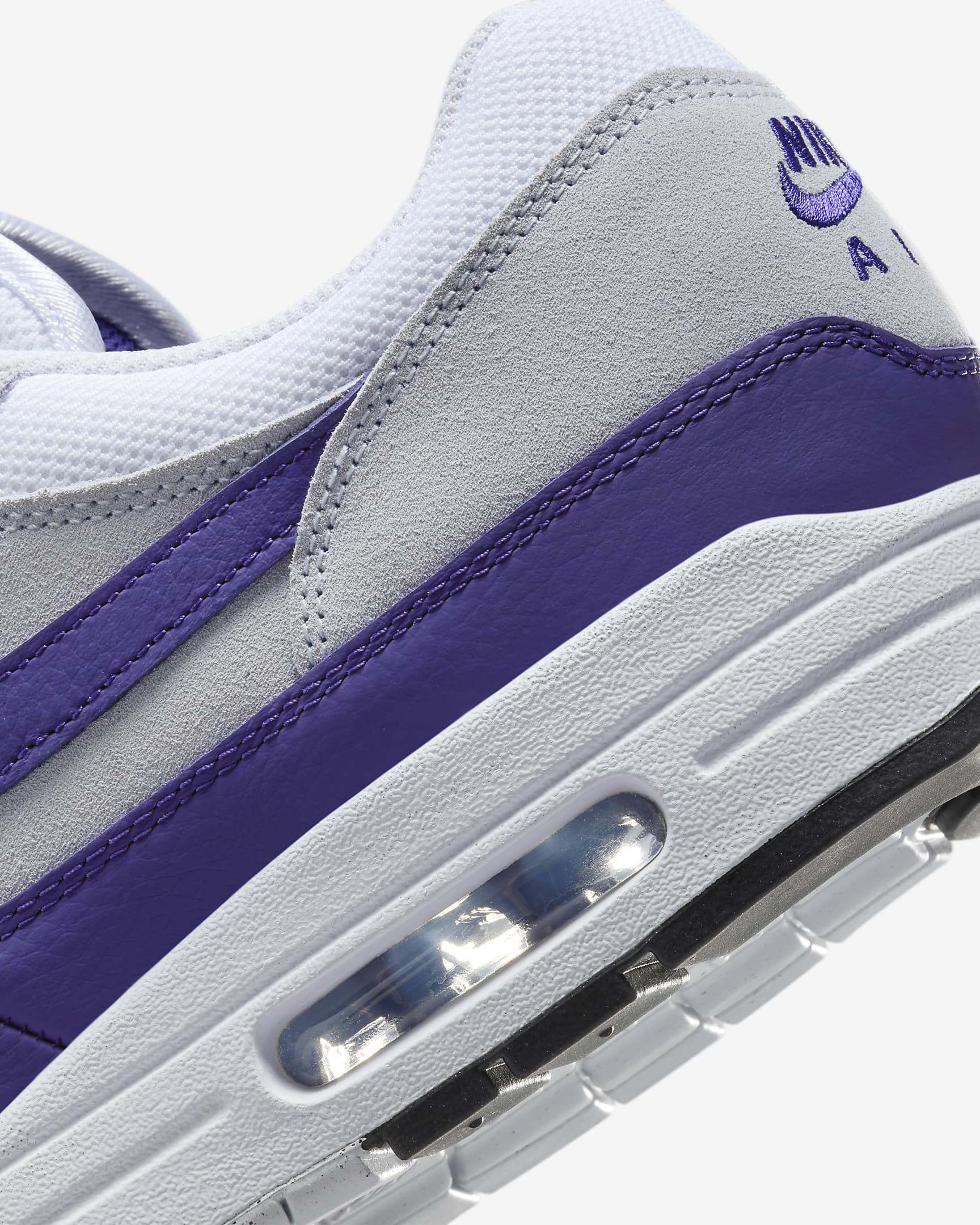 Nike Air Max 1 SC herenschoenen - Wit/Football Grey/Zwart/Field Purple