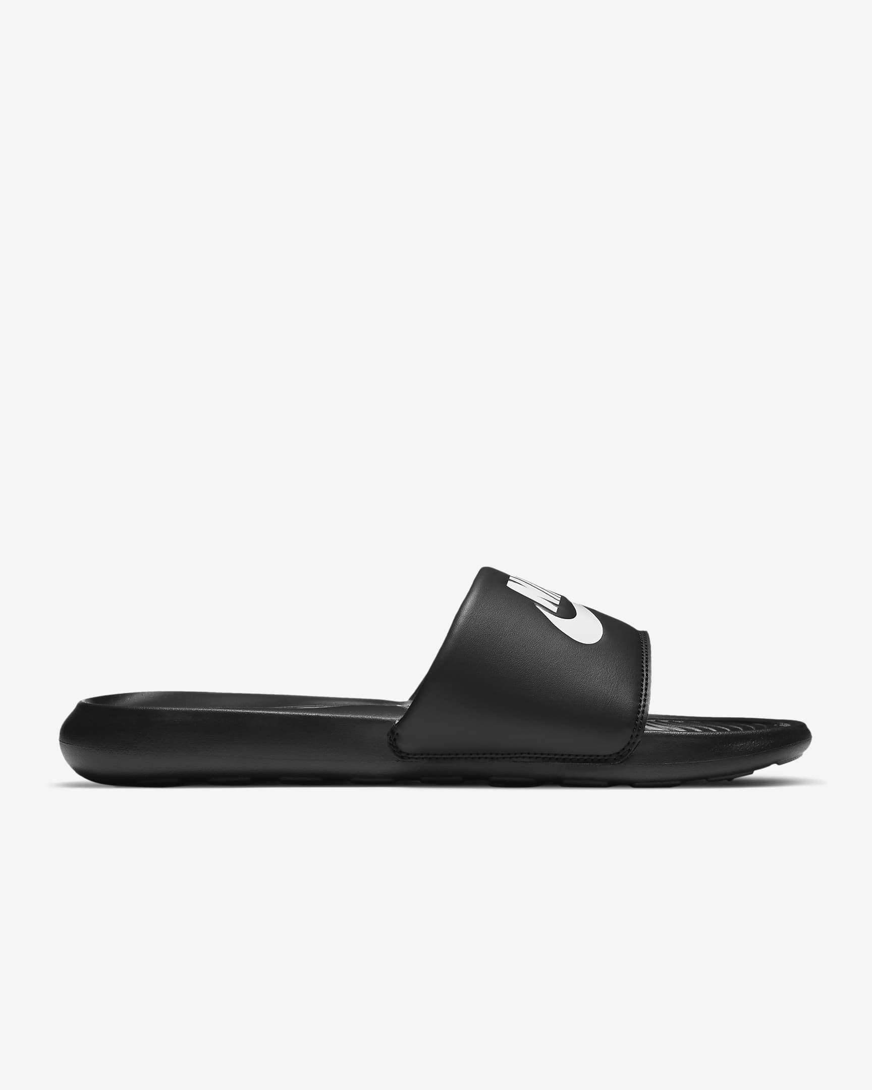 Nike Victori One Slippers voor heren - Zwart/Zwart/Wit