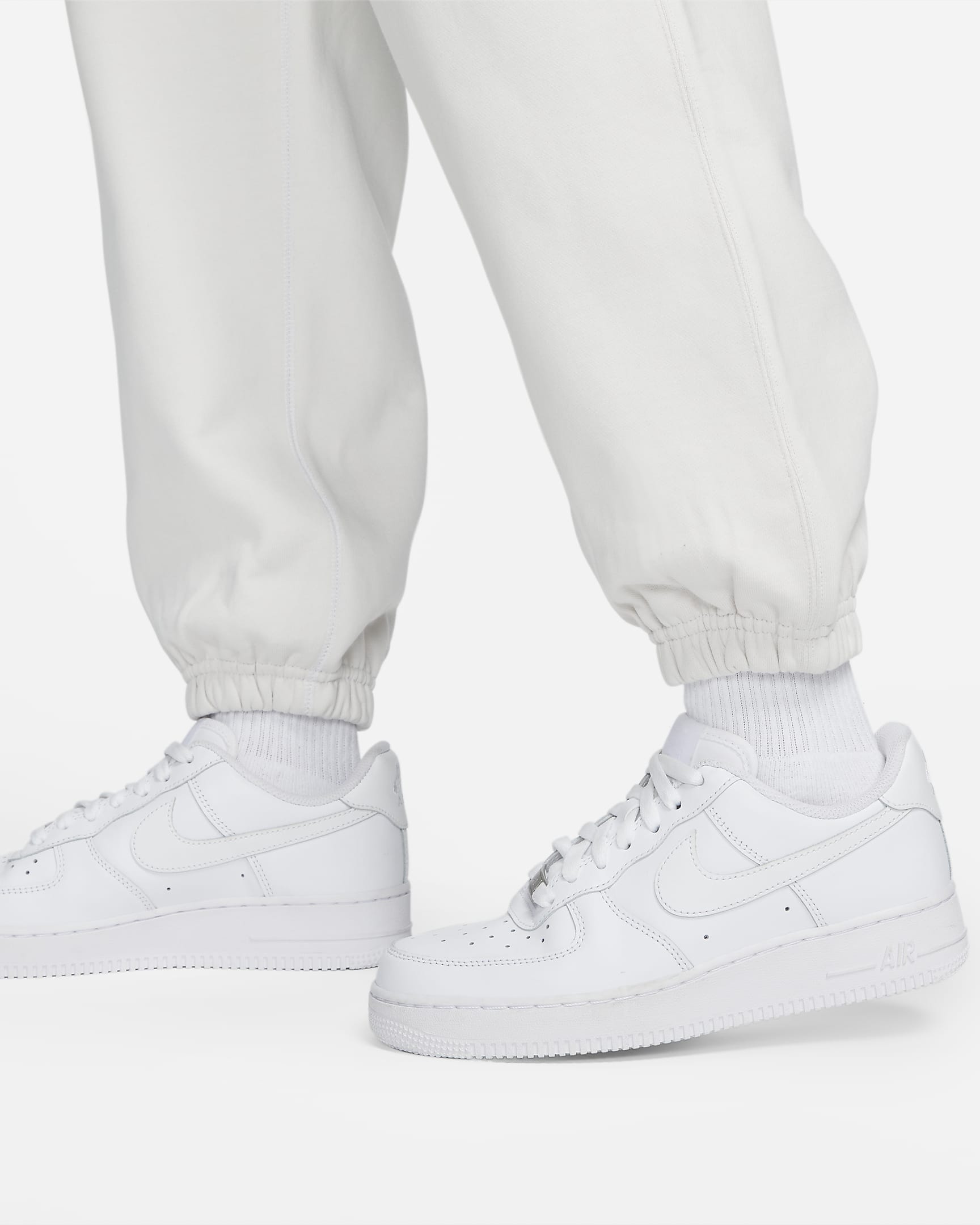 Nike Solo Swoosh Women's Fleece Trousers - Phantom/White