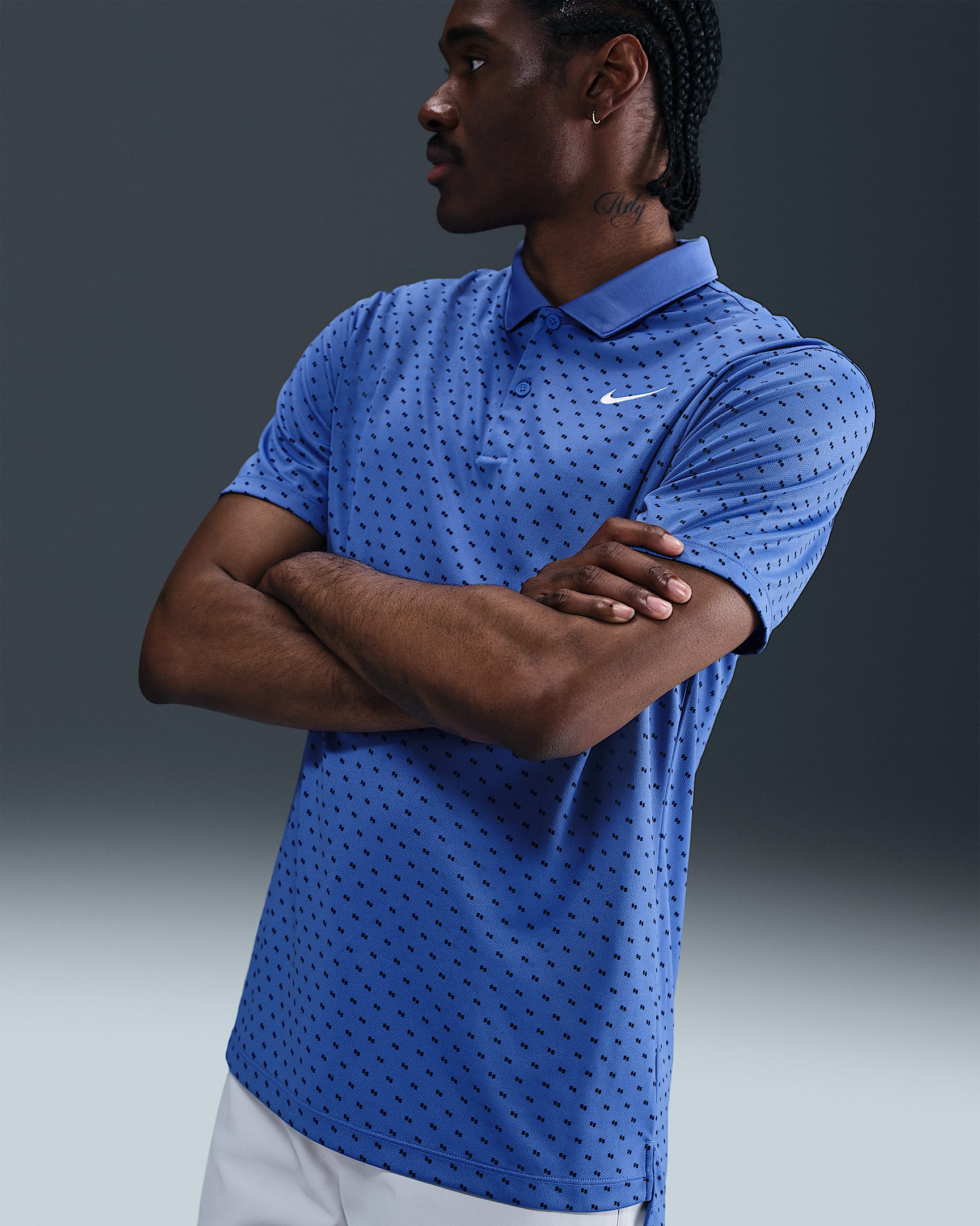 Nike Victory+ Men's Dri-FIT Golf Polo - Comet Blue/White
