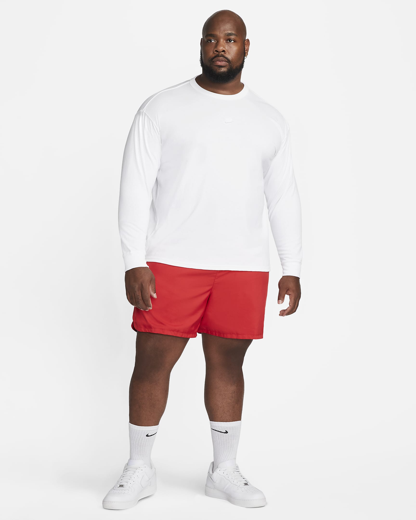 Nike Sportswear Premium Essentials Men's Long-Sleeve T-Shirt - White/White