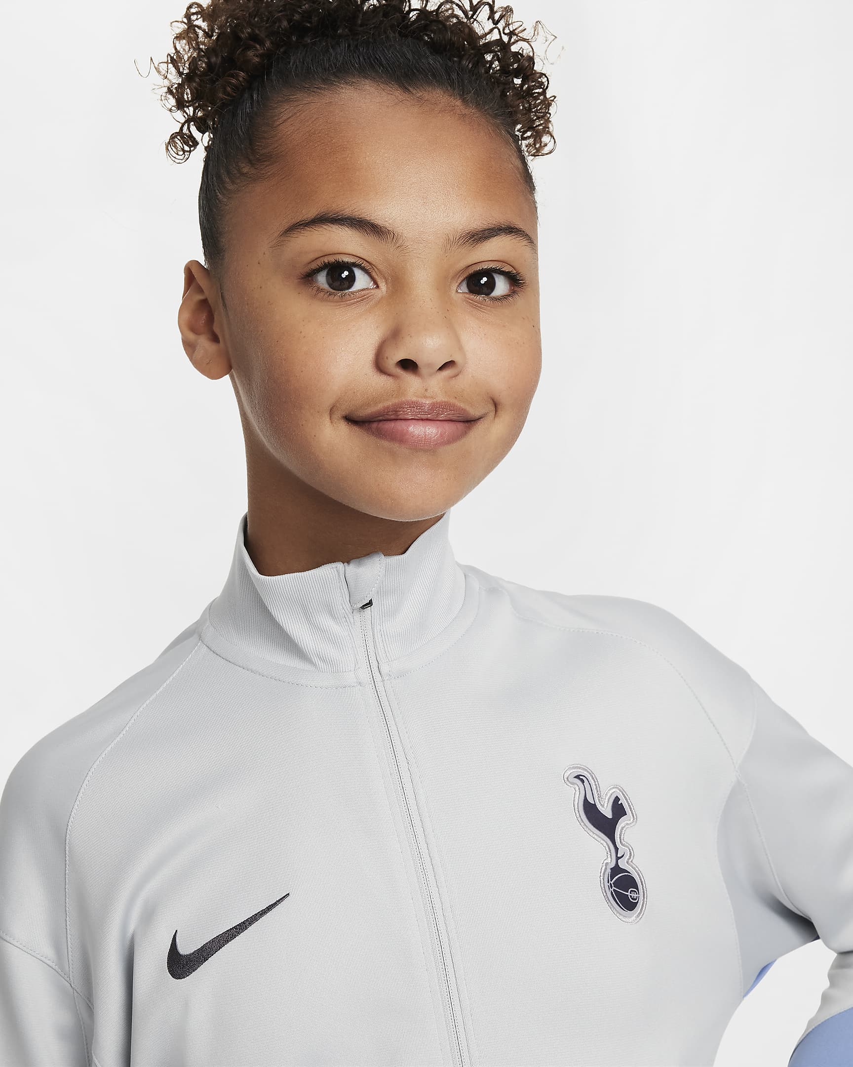 Tottenham Hotspur Strike Older Kids' Nike Dri-FIT Football Knit Tracksuit - Grey Fog/Dark Grey/Polar/Dark Grey