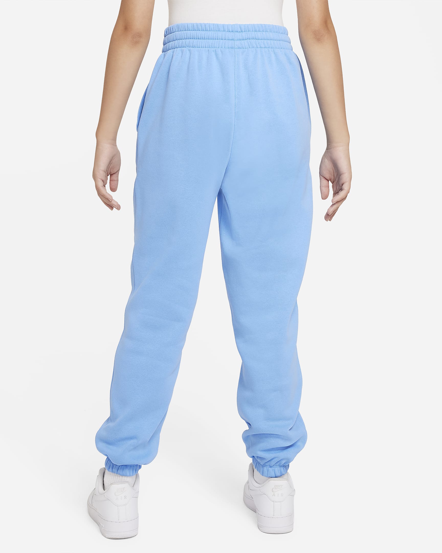 Nike Sportswear Club Fleece Big Kids' (Girls') Pants - University Blue/Blue Tint