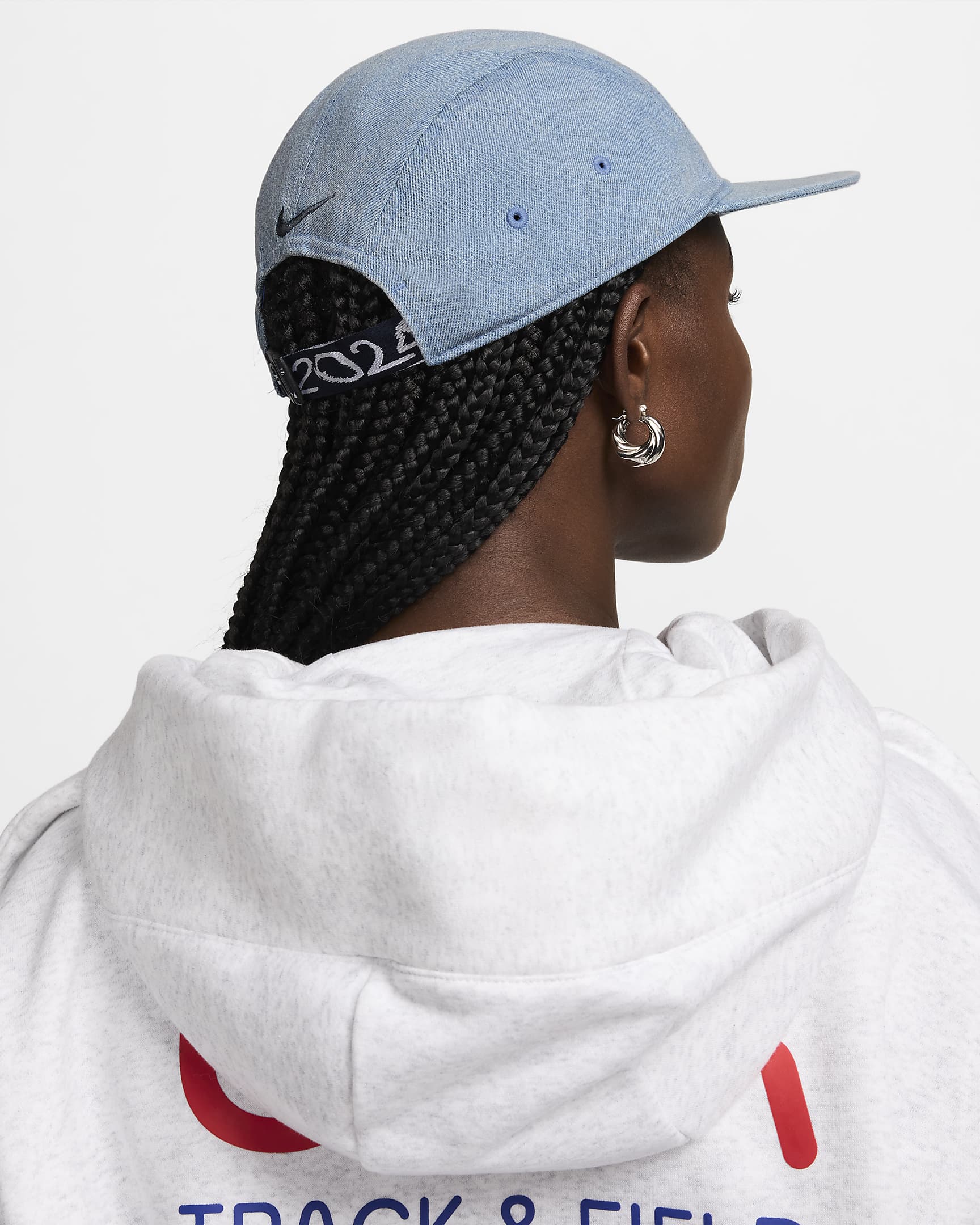 EE. UU. Fly Gorra de denim Nike Dri-FIT - Ashen Slate/Astronomy Blue/Obsidian