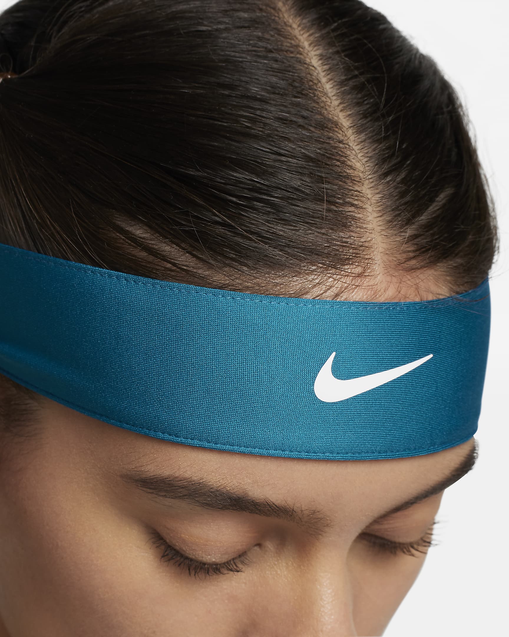 NikeCourt Cinta para el pelo de tenis - Mujer - Green Abyss/Blanco