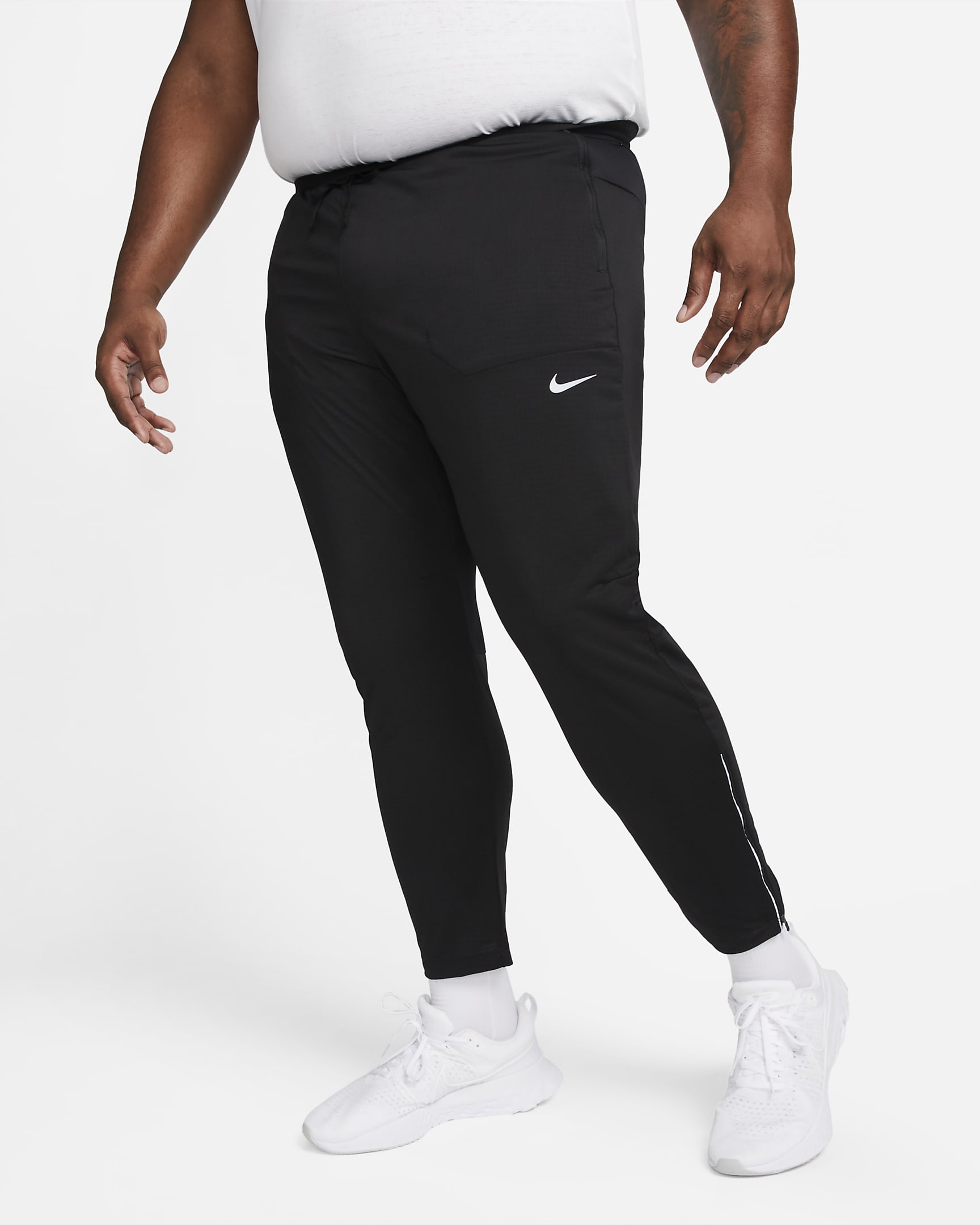 Męskie spodnie do biegania z dzianiny Nike Phenom Dri-FIT - Czerń