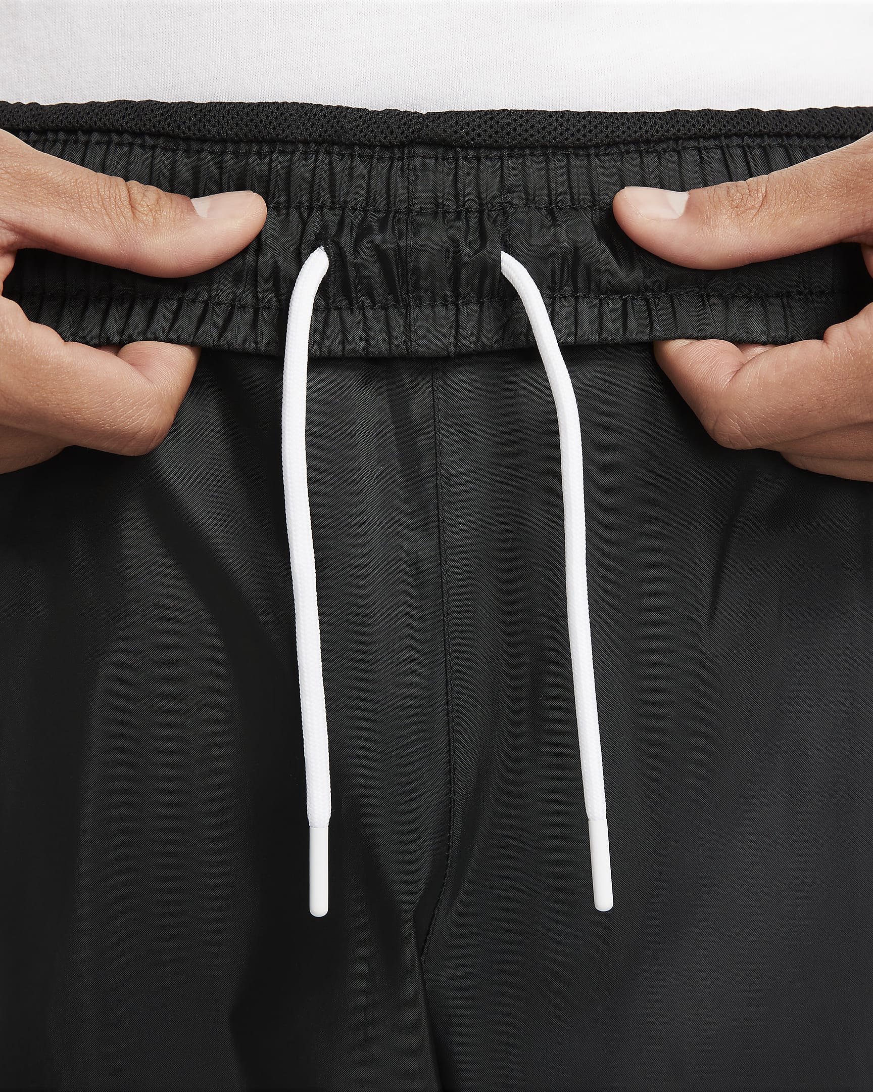 Pants forrados de tejido Woven para hombre Nike Windrunner - Negro/Negro/Blanco