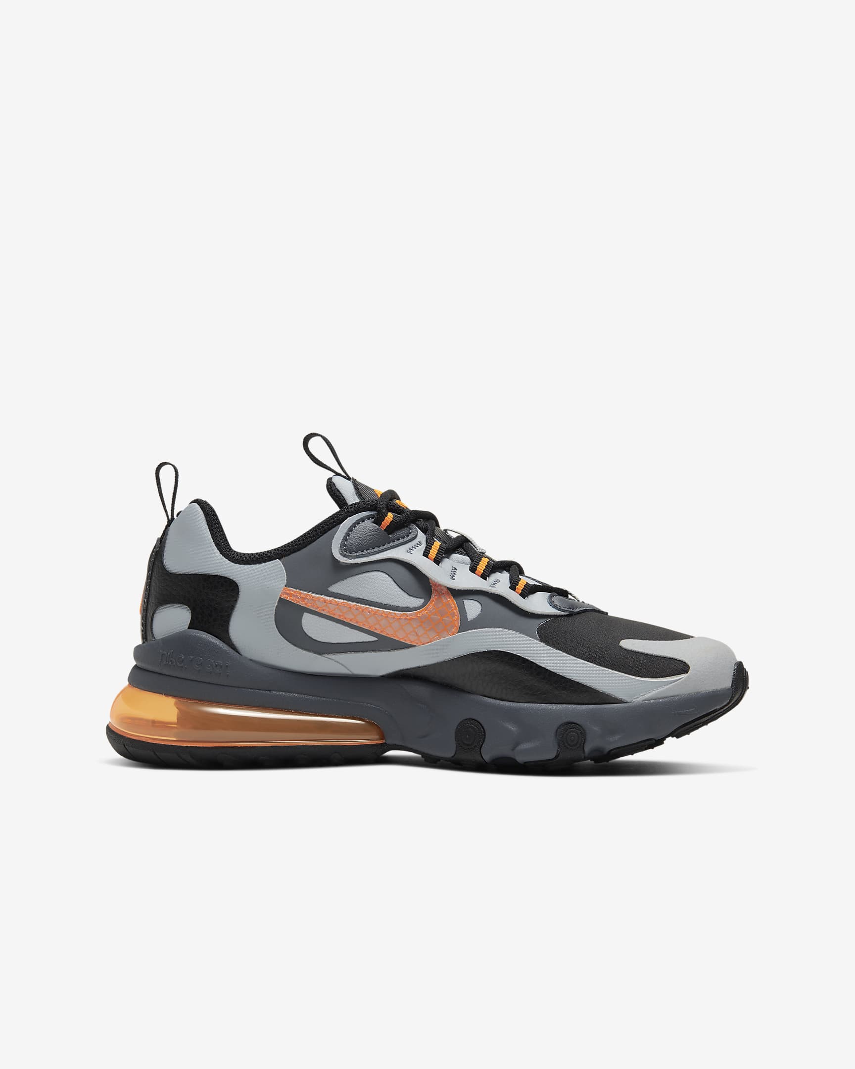 Nike Air Max 270 React Winter Older Kids' Shoe - Black/Wolf Grey/Dark Grey/Total Orange