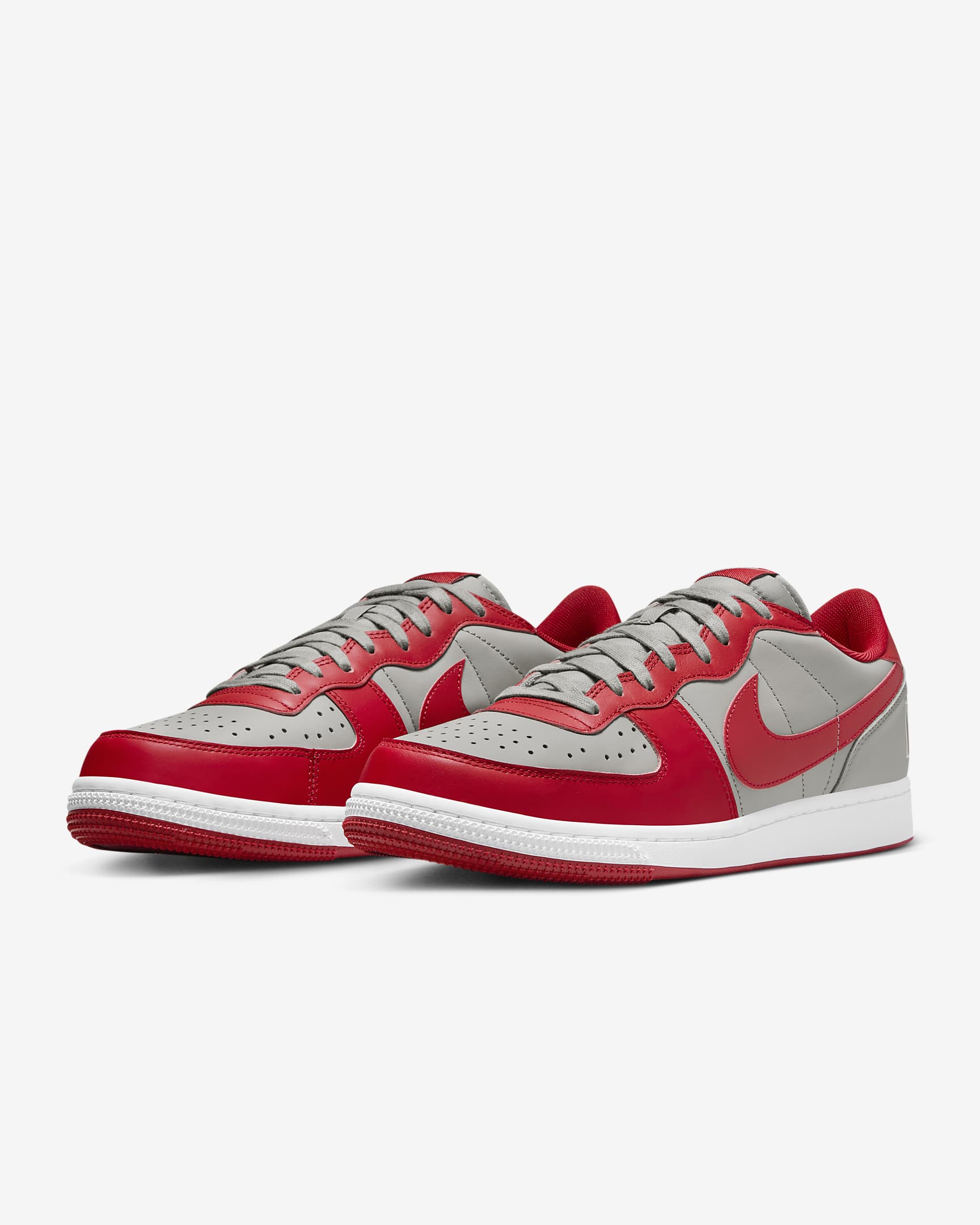 Calzado para hombre Nike Terminator Low - Gris medio/Blanco/Rojo universitario