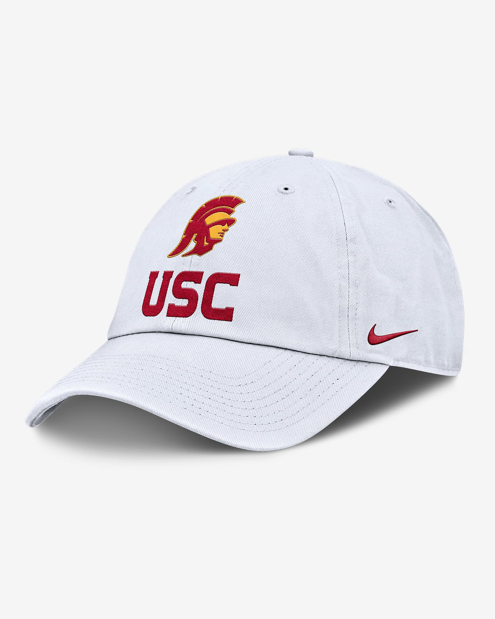 USC Sideline Club Gameday Men's Nike College Adjustable Hat - White