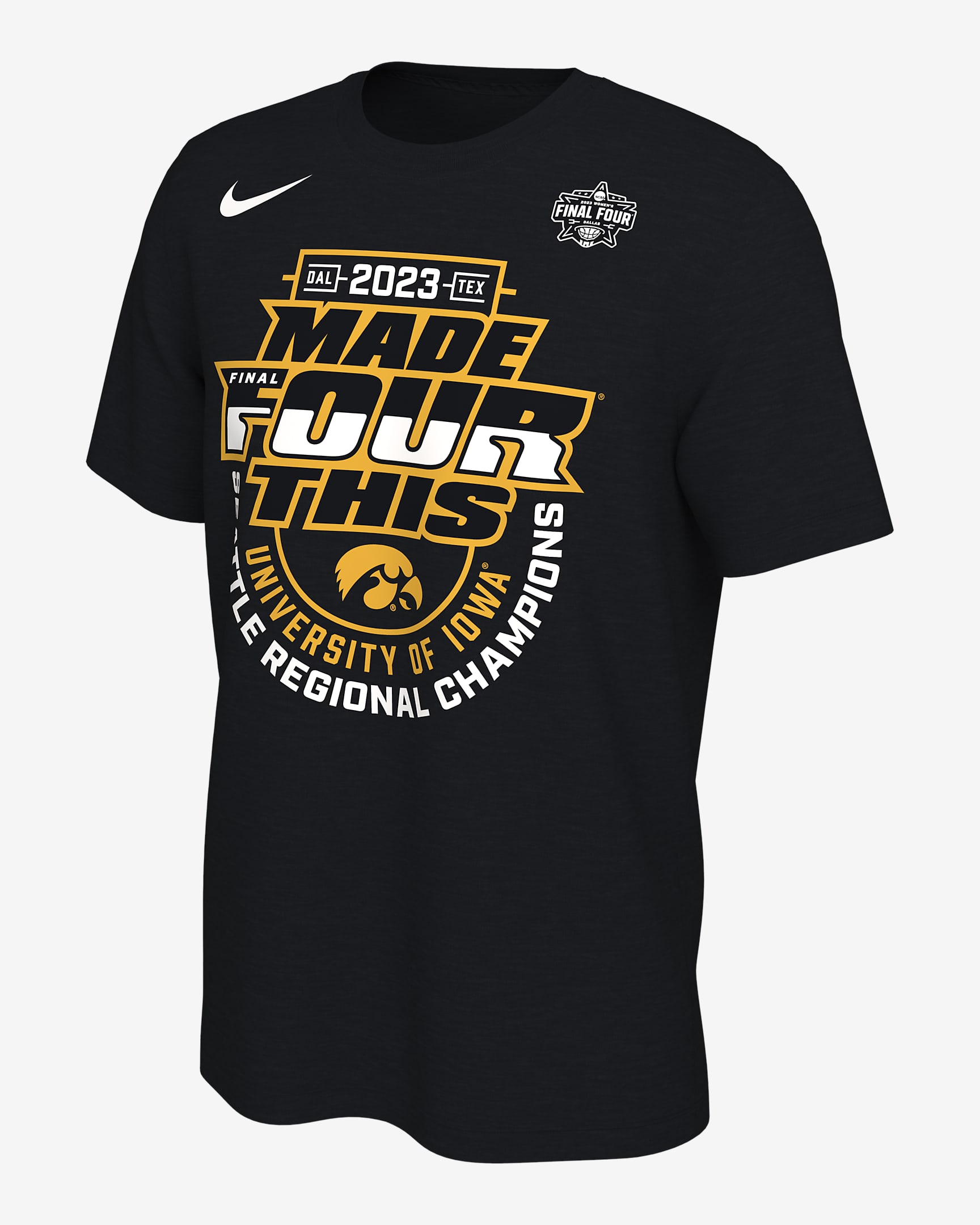 Iowa Men's Nike College Regional Champs TShirt.
