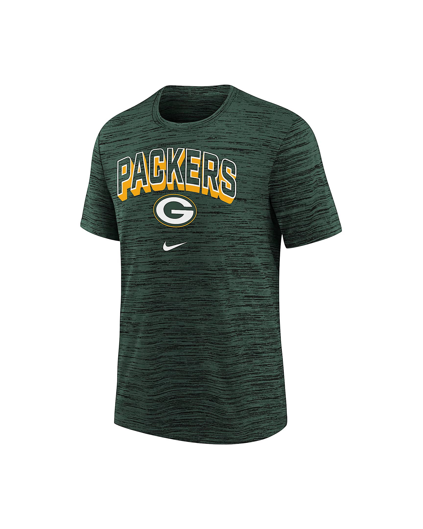 Green Bay Packers Sideline Velocity Big Kids’ Nike Dri-FIT NFL T-Shirt - Green